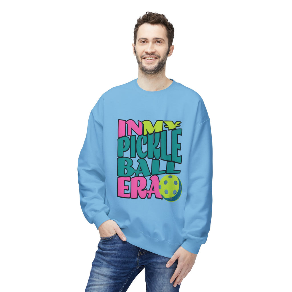 Pickleball Era Crewneck Sweatshirt — "In My Pickleball Era" Colorful Graphic