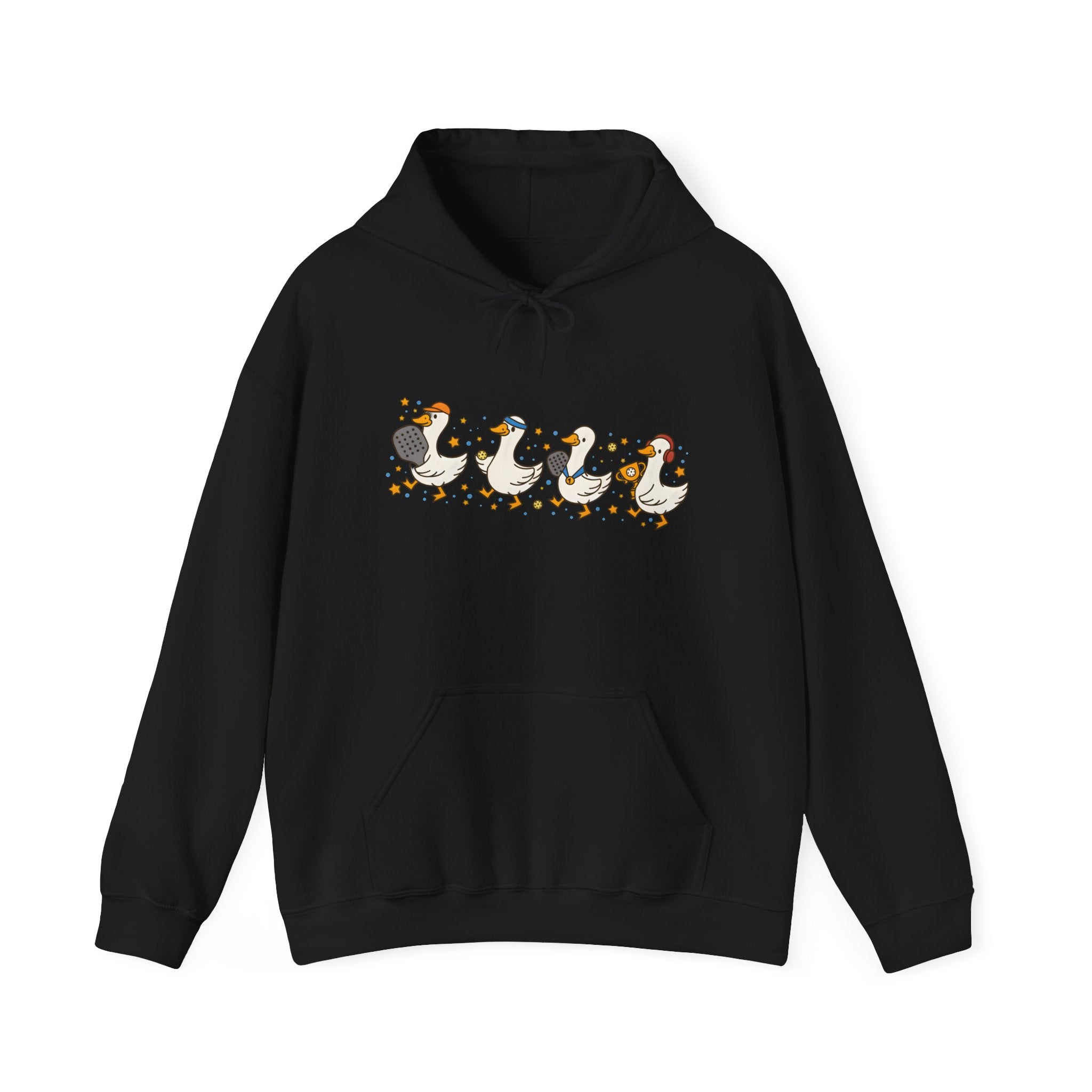 Halloween Duck Lineup Hoodie — Cute Trick-or-Treating Ducks Pullover
