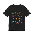 Pickleball Pattern Tee — Colorful Paddle & Ball Graphic T-Shirt