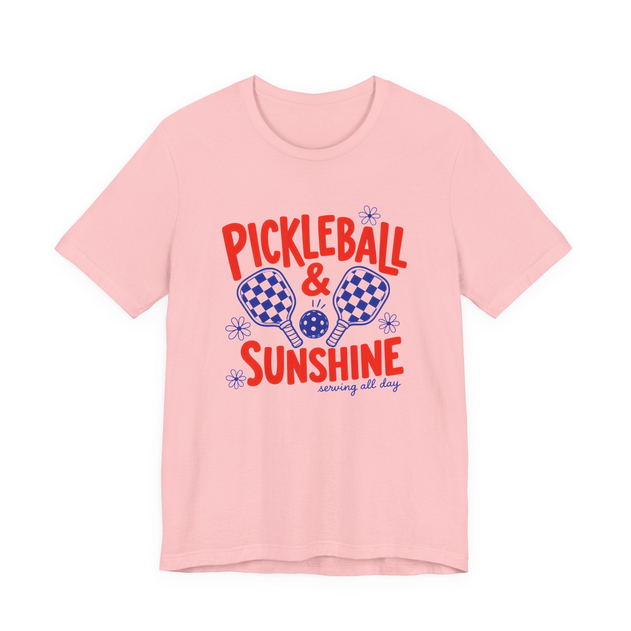 Pickleball & Sunshine T‑Shirt – Retro Pickleball Paddle Tee