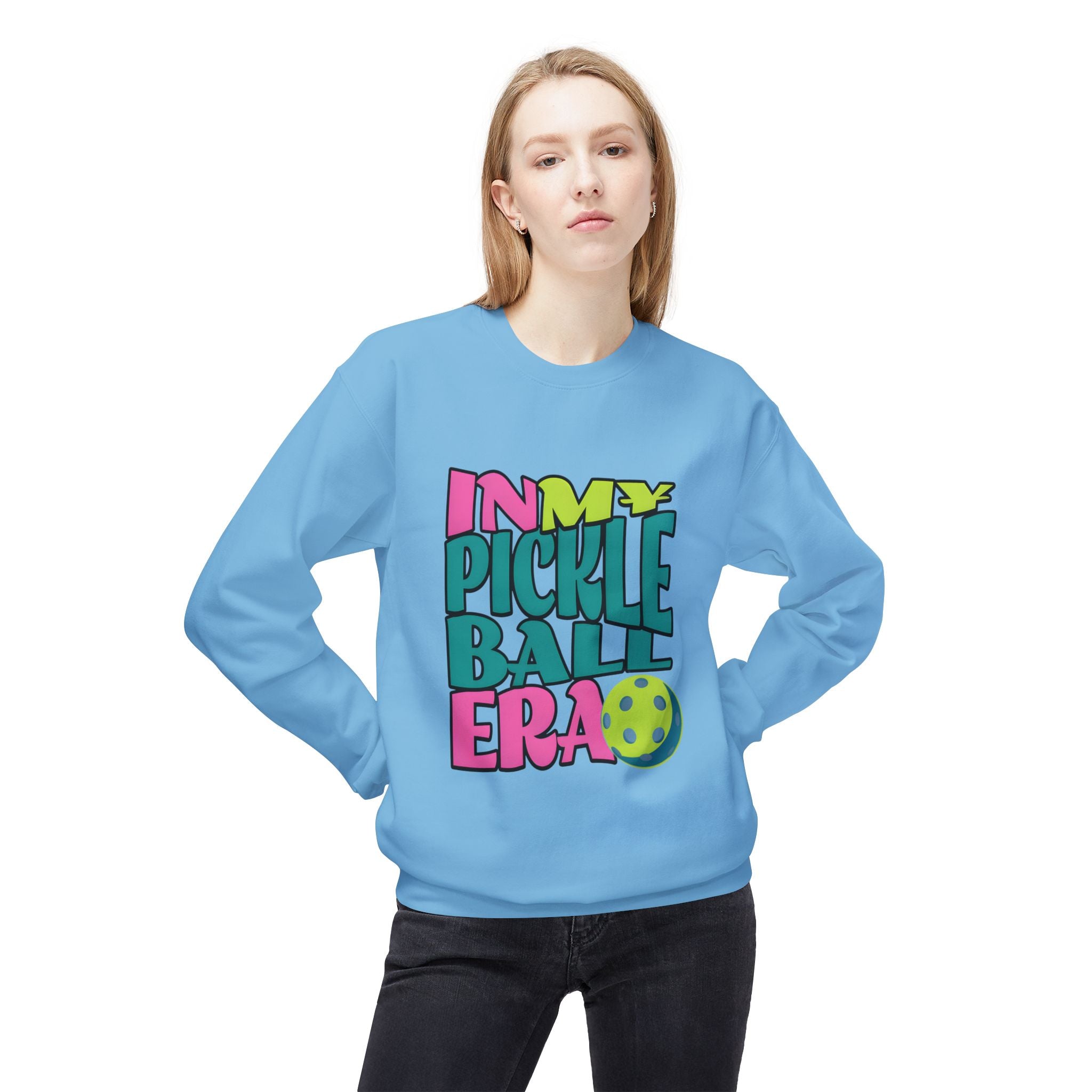 Pickleball Era Crewneck Sweatshirt — "In My Pickleball Era" Colorful Graphic