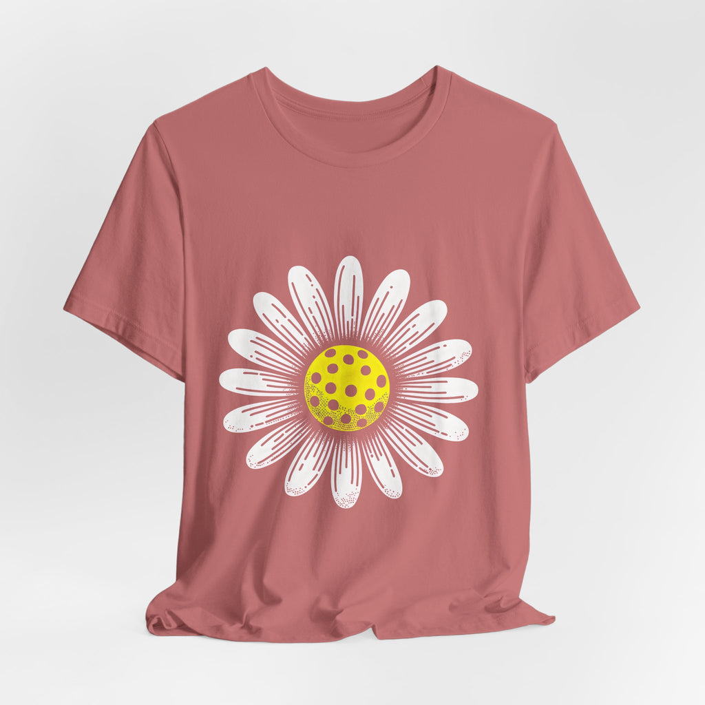 Daisy Graphic Tee — Retro Yellow Center Flower Shirt