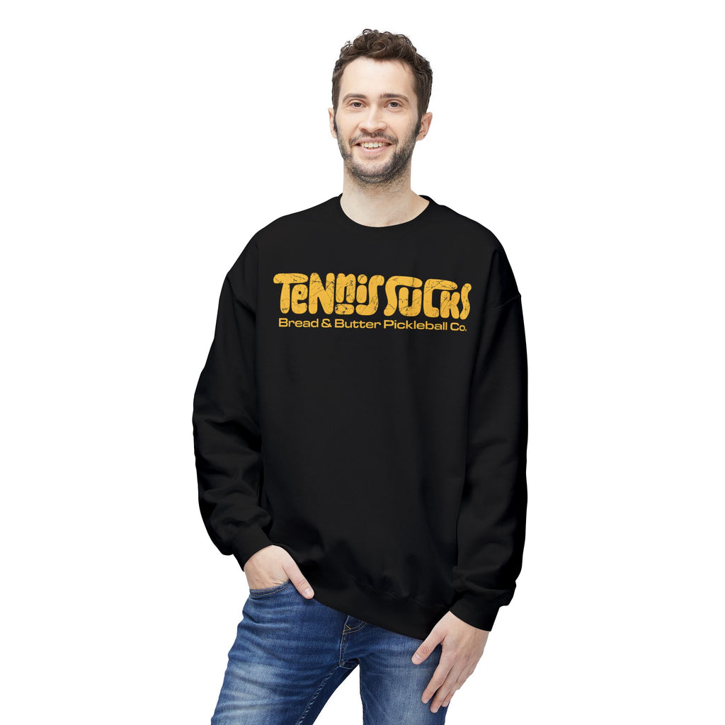 Tennis Socks Crewneck Sweatshirt — Vintage Tennis & Pickleball Club Pullover