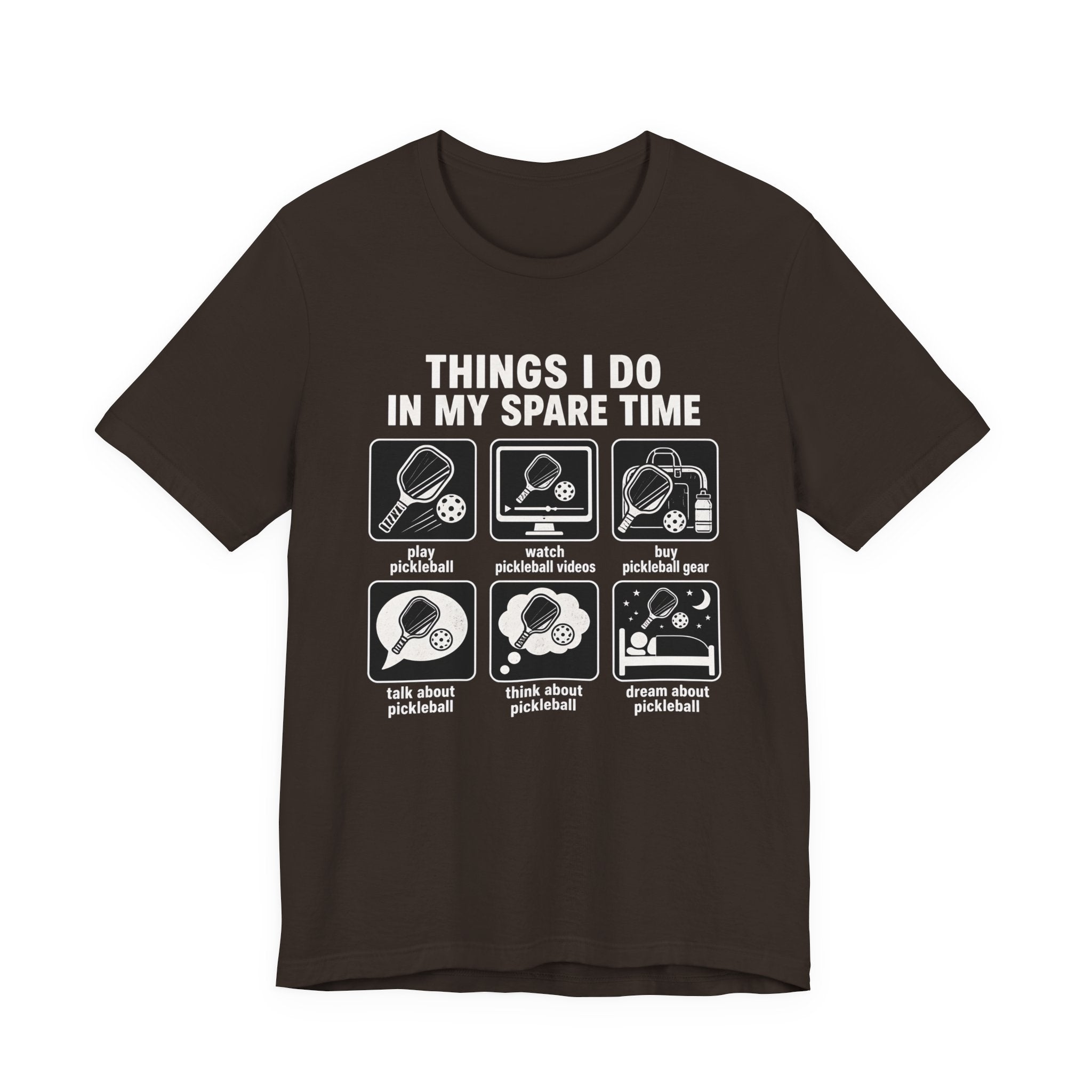 Pickleball Spare Time T-Shirt — "Things I Do In My Spare Time" Graphic Tee