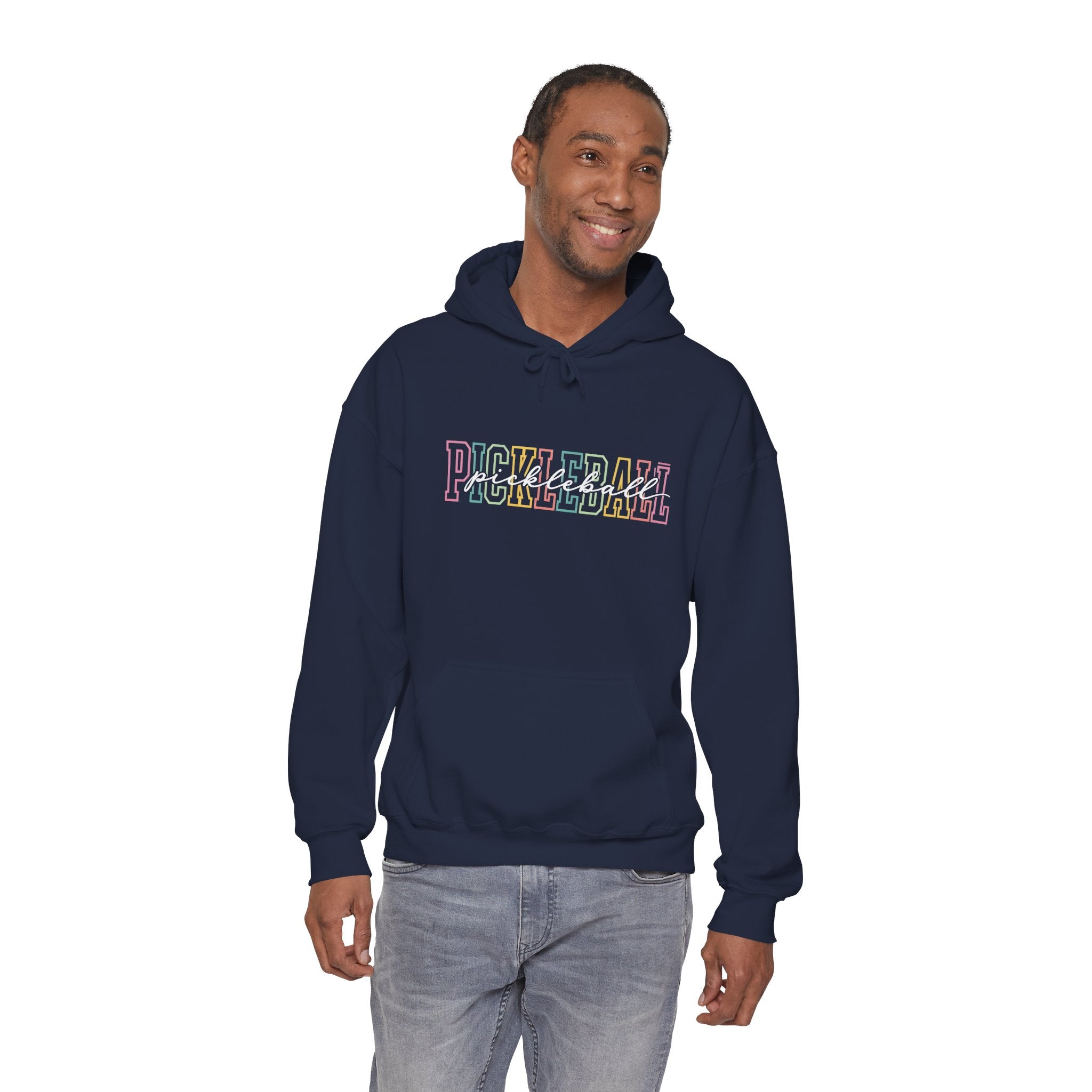 Pickleball Pastel Hoodie – Colorful Retro Text Pickleball Pullover