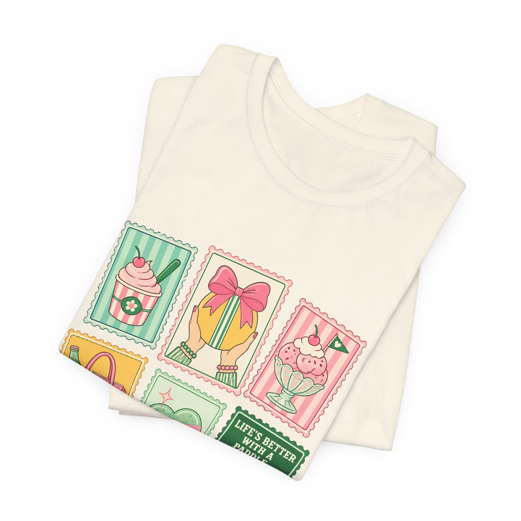 Summer Picnic Graphic Tee — 'Life's Better with a Picnic' Vintage Stamp Design