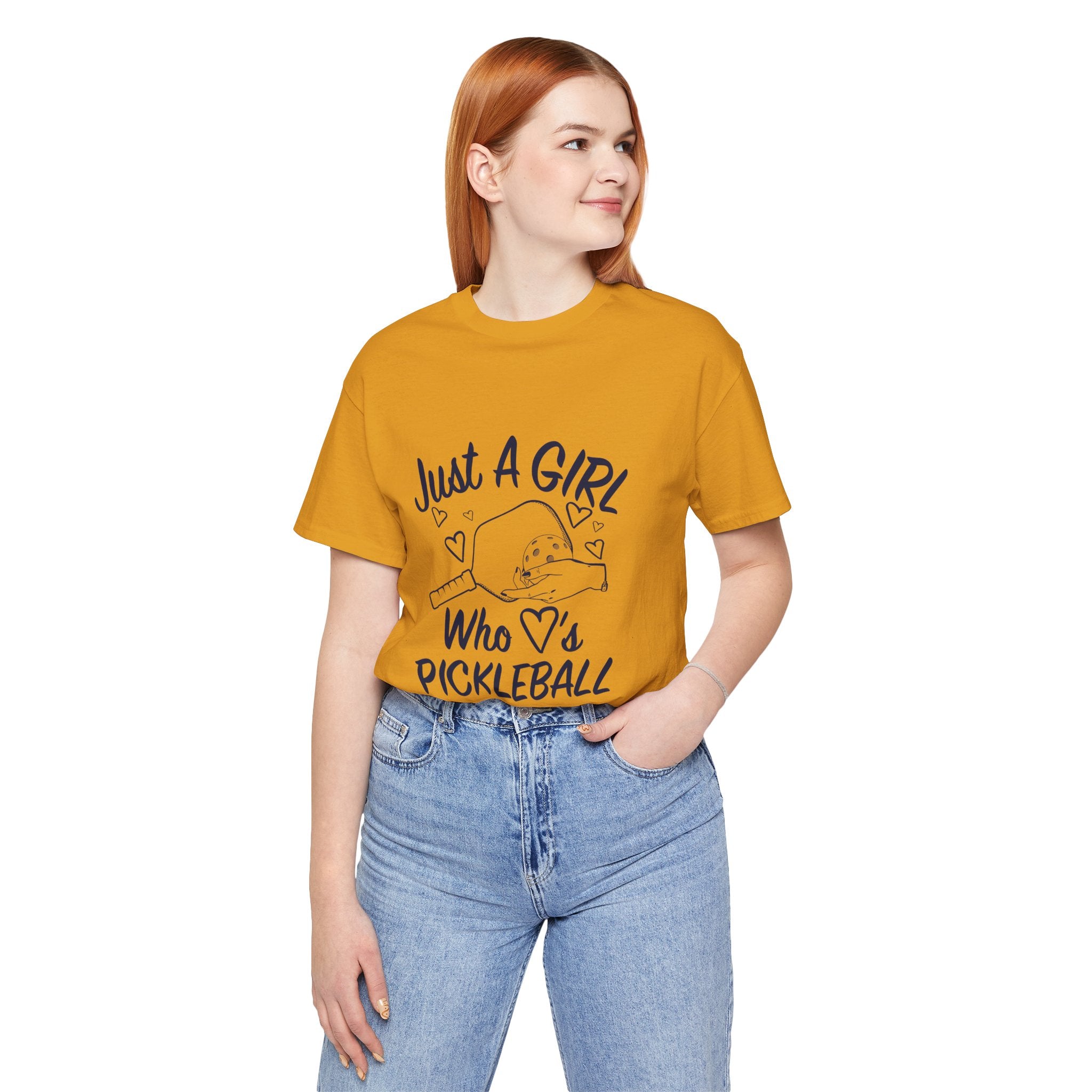 Pickleball Tee — "Just a Girl Who Loves Pickleball" Graphic Shirt