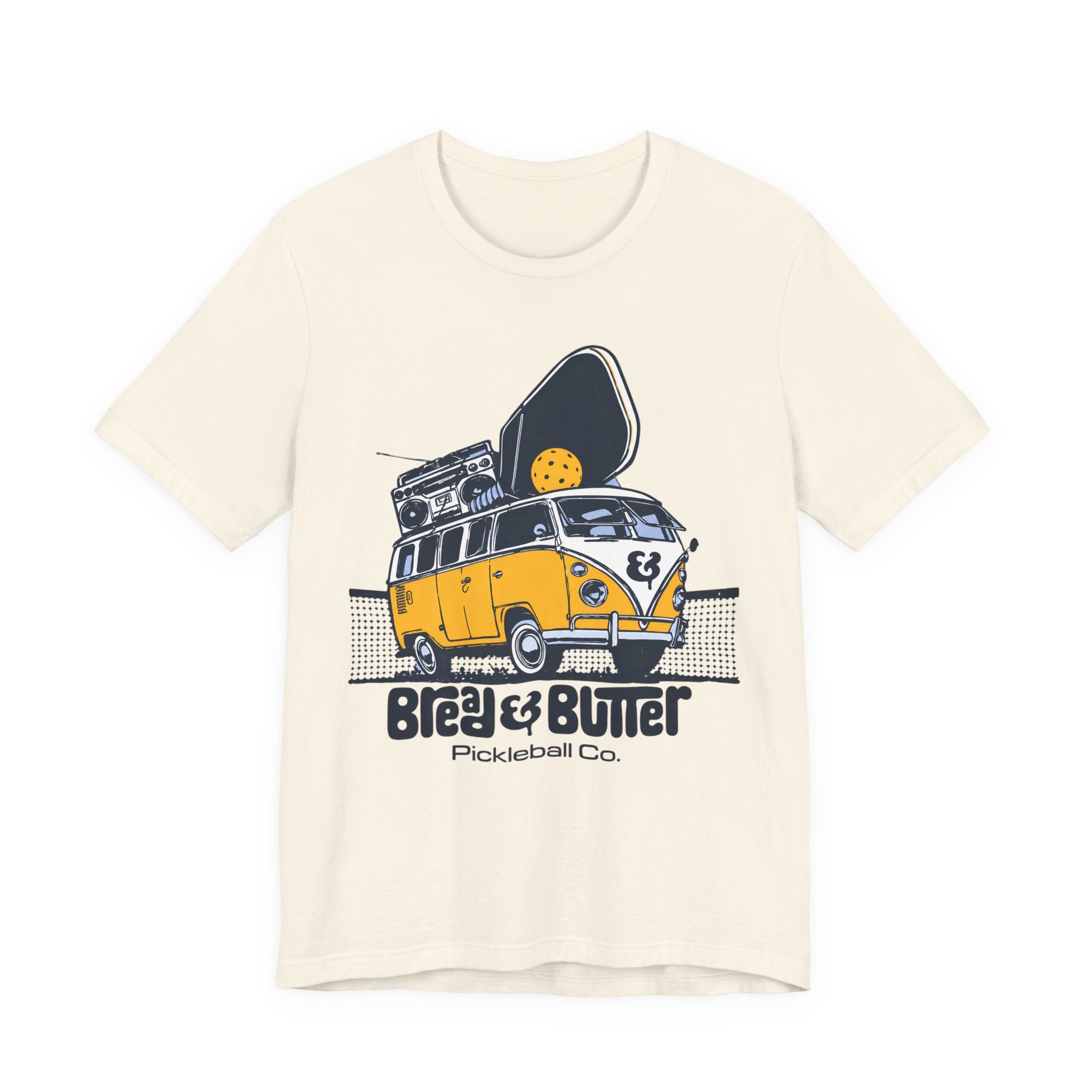 Pickleball Camper Tee — "Bread & Butter" VW Van Design