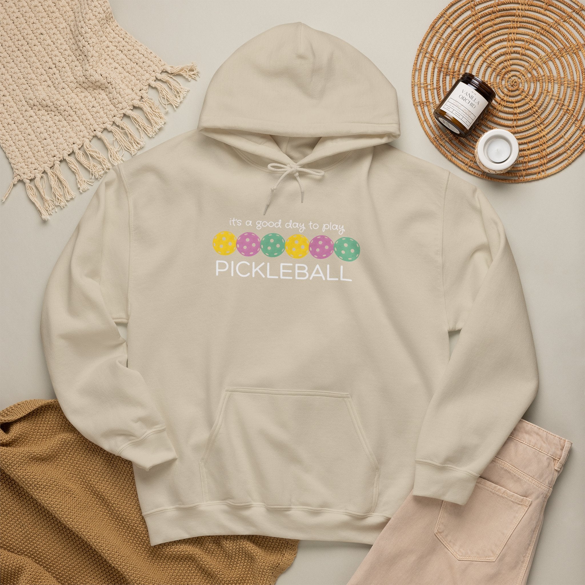 Pickleball Hoodie — "It's a Good Day to Play Pickleball" Cozy Pullover