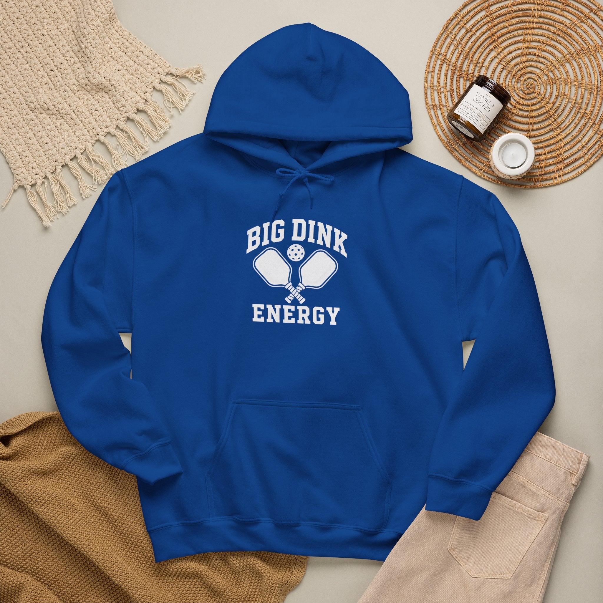 Big Dink Energy Hoodie - Pickleball Paddle Graphic Sweatshirt