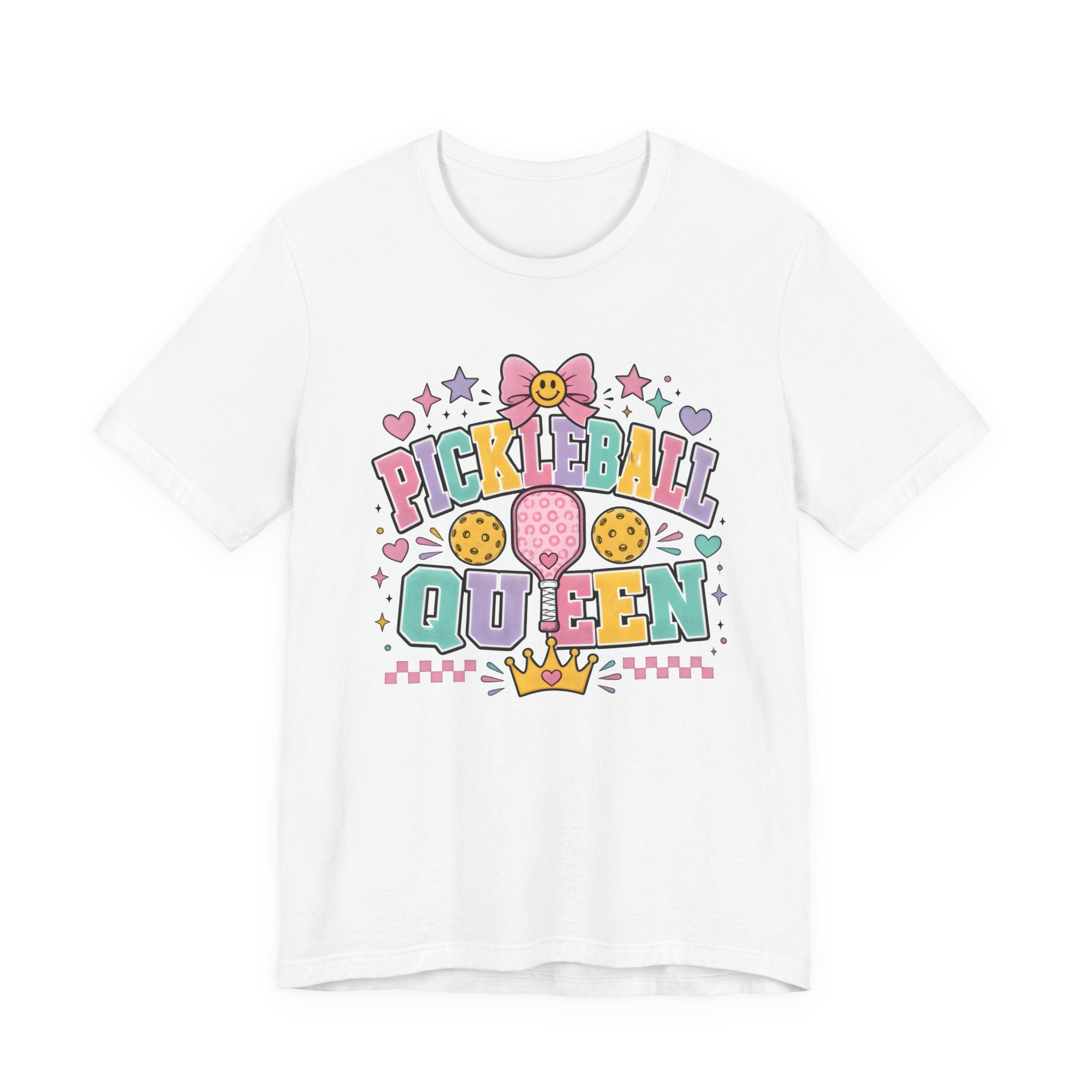 Pickleball Queen Tee — Cute Pastel Pickleball Shirt for Women & Girls