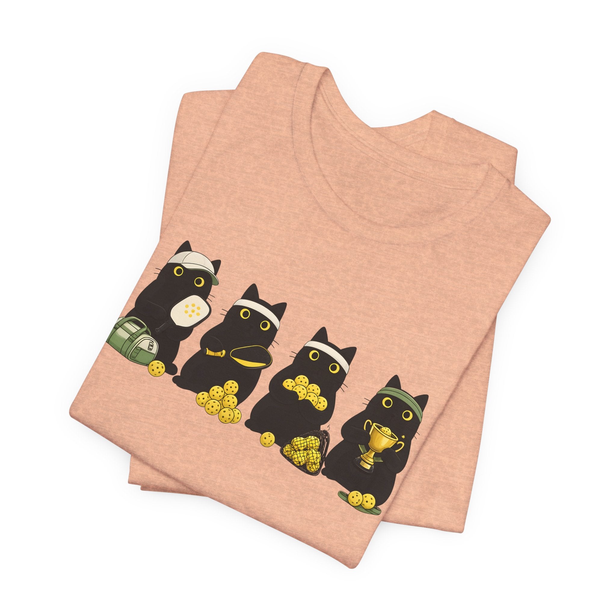 Black Cat Fortune T-Shirt – Cute Lucky Cats with Gold Coins Graphic Tee