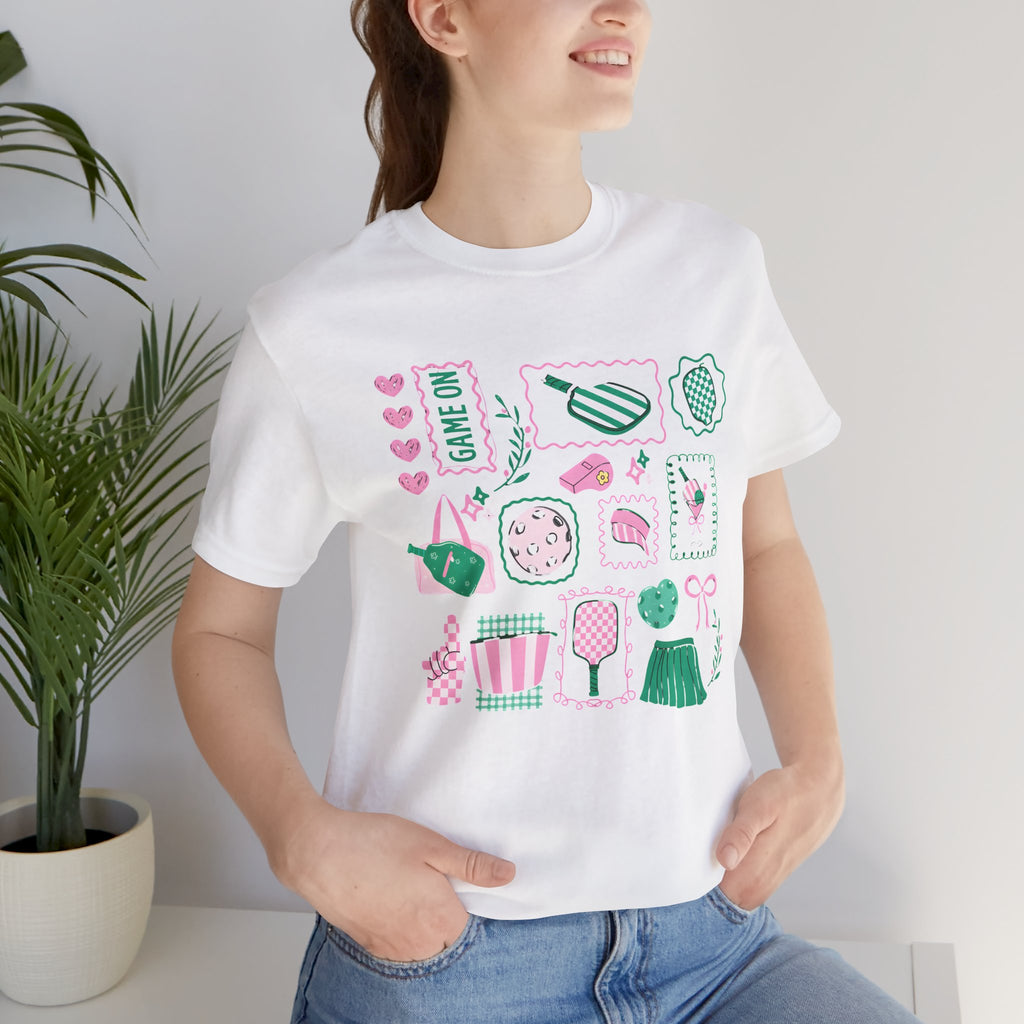 Ice Cream & Sweets Graphic Tee — Cute Pastel Dessert Icons