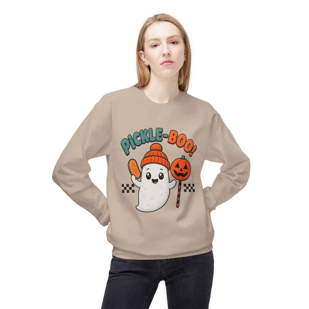 Halloween Pickle-Boo Ghost Sweatshirt