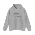 Pickleball Hoodie - "Weekends. Diet Coke. & Pickleball." Cozy White Pullover