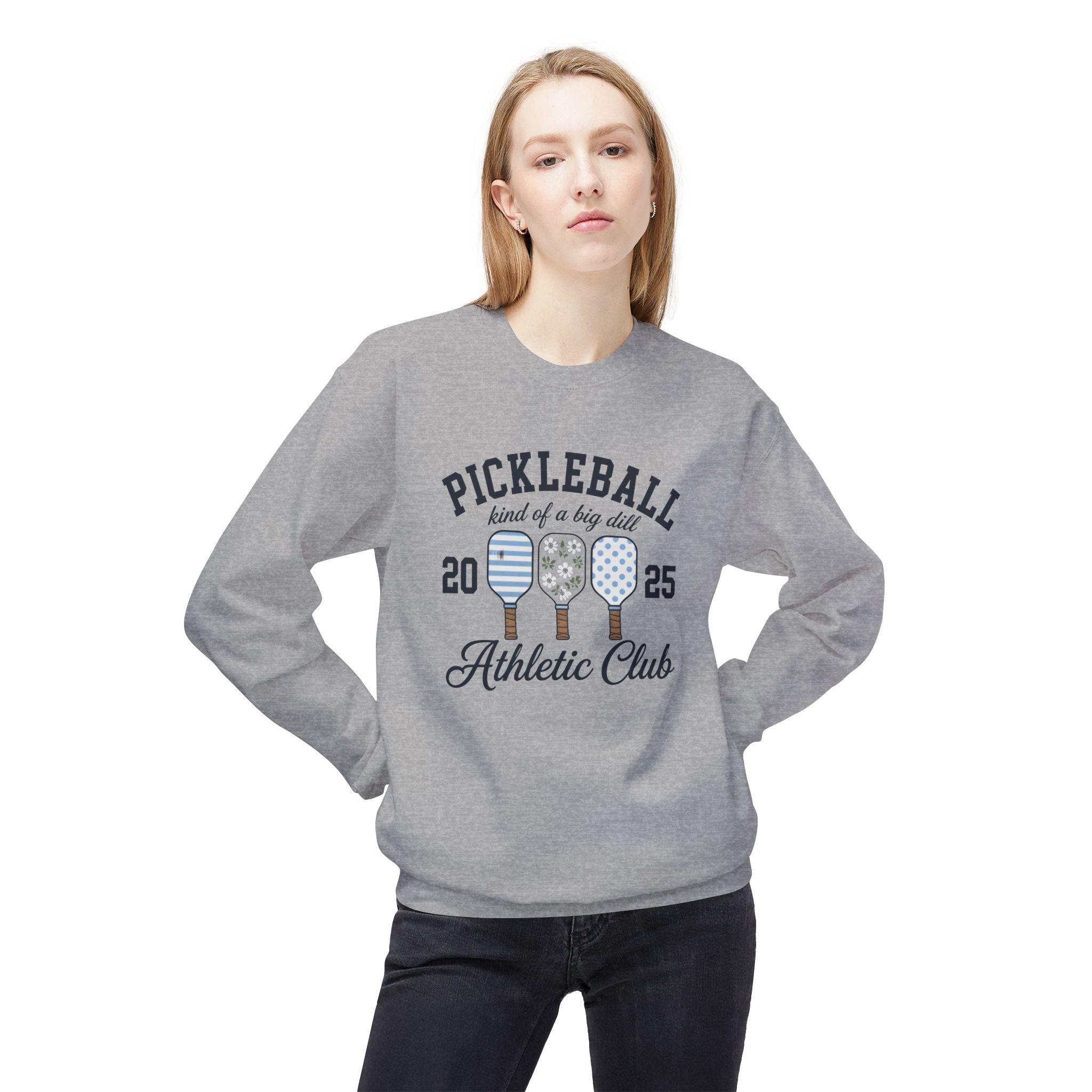 Pickleball Athletic Club Crewneck Sweatshirt — 2025 "Kind of a Big Dill" Design