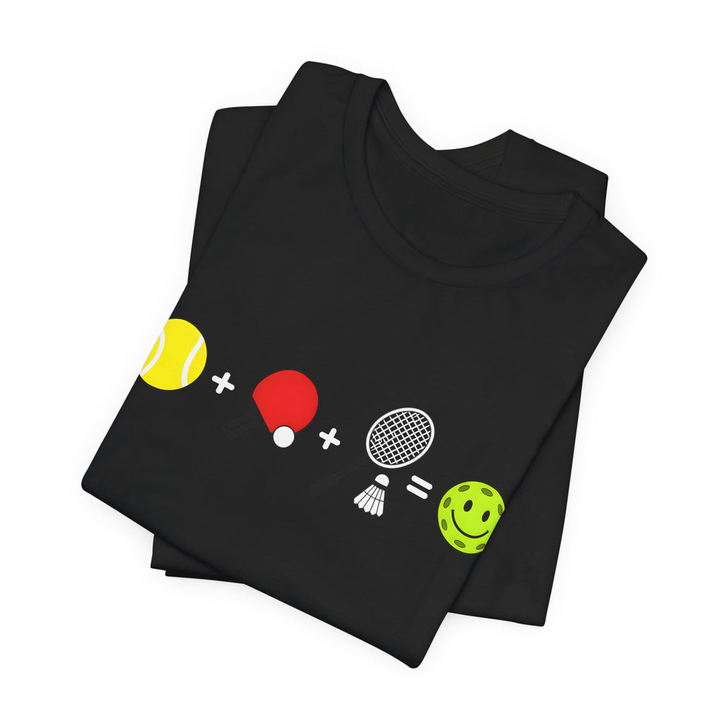 Tennis + Table Tennis Mashup Tee — Funny Sports Emoji Puzzle Shirt