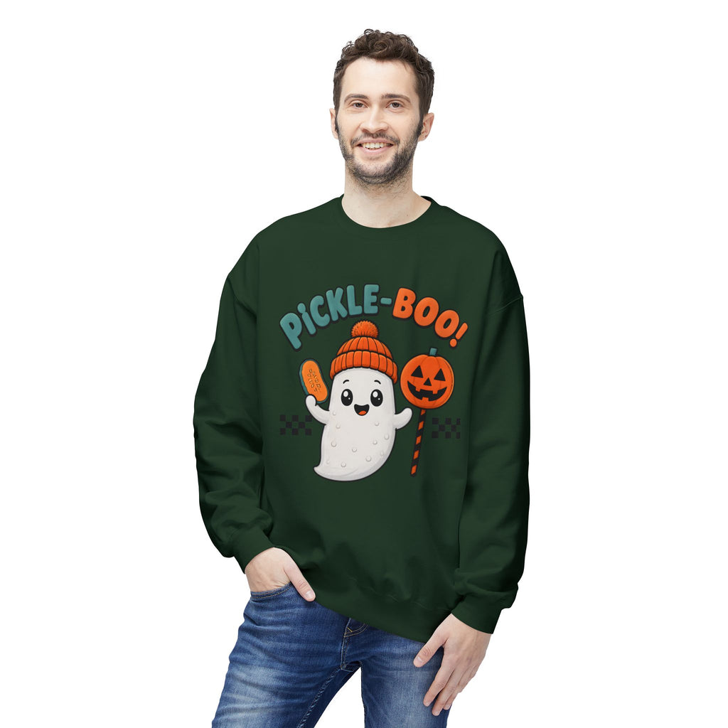 Halloween Pickle-Boo Ghost Sweatshirt