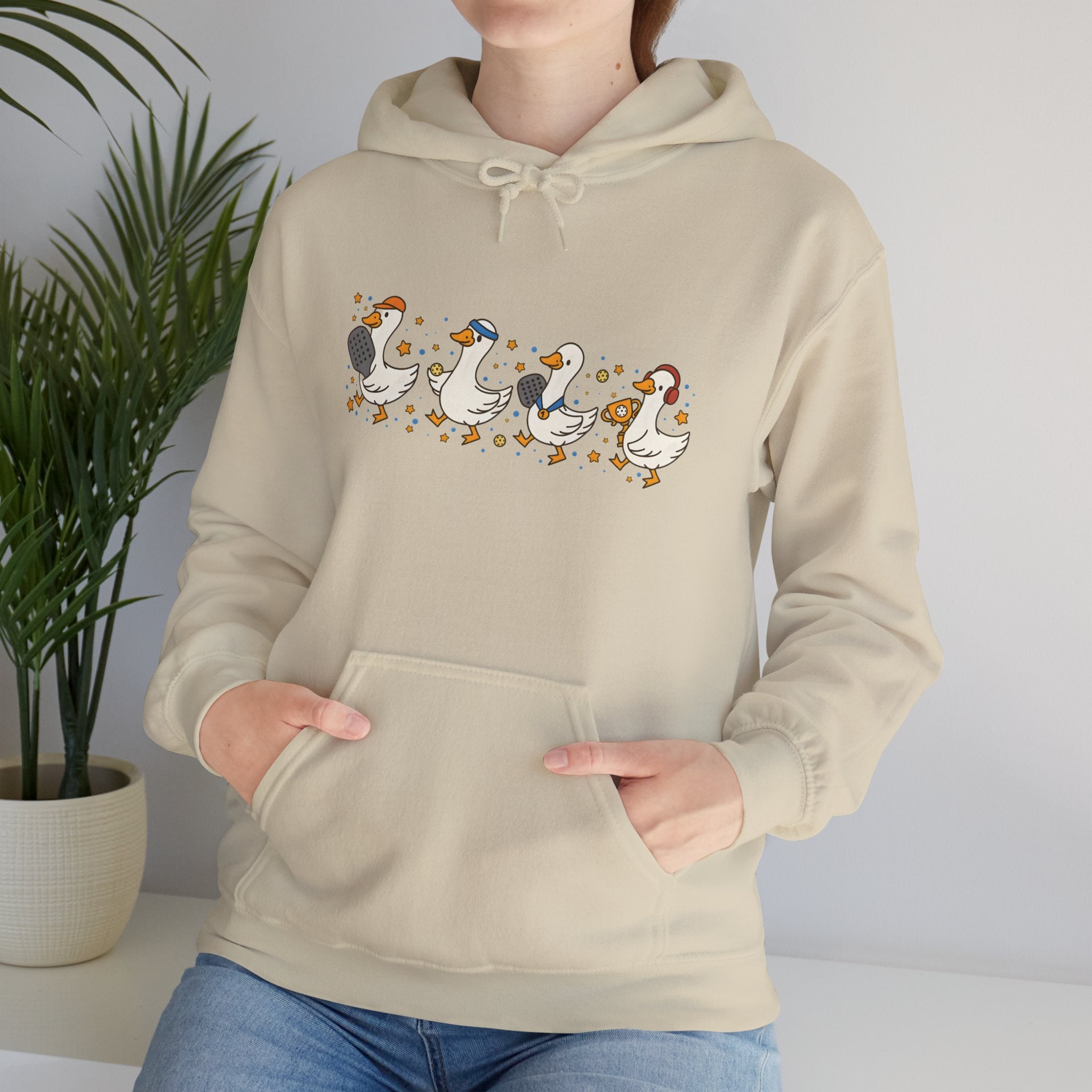 Halloween Duck Lineup Hoodie — Cute Trick-or-Treating Ducks Pullover
