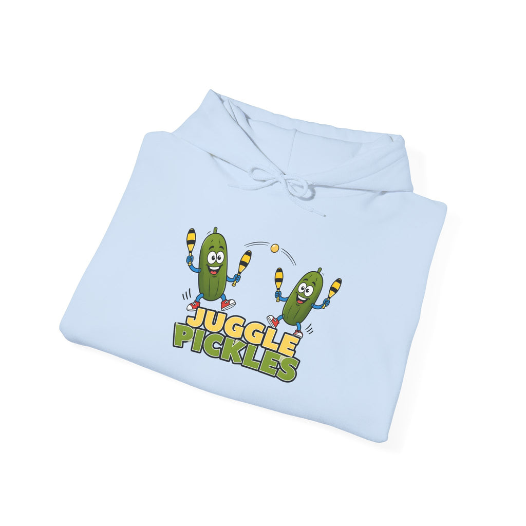 Juggling Pickles Hoodie — Cute Funny 'Juggle Pickle' Graphic Hooded Sweatshirt