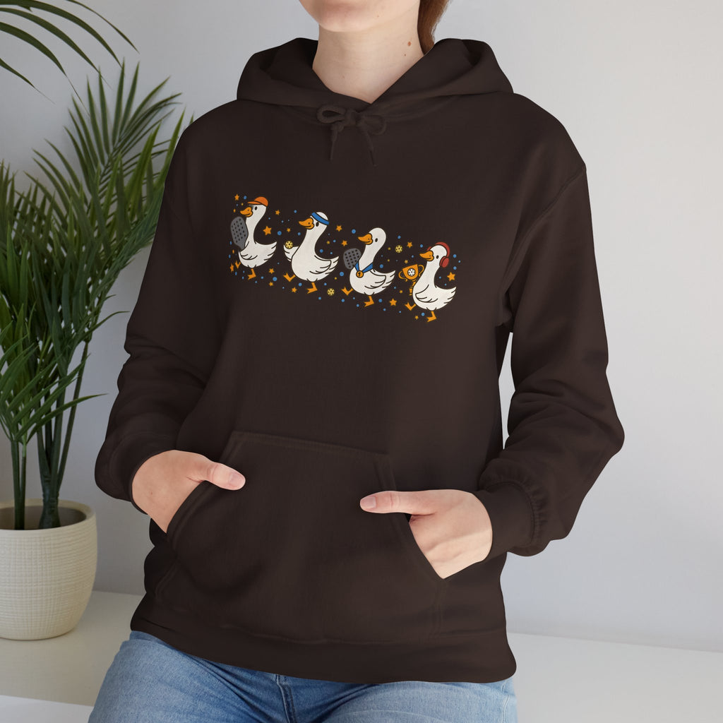 Halloween Duck Lineup Hoodie — Cute Trick-or-Treating Ducks Pullover