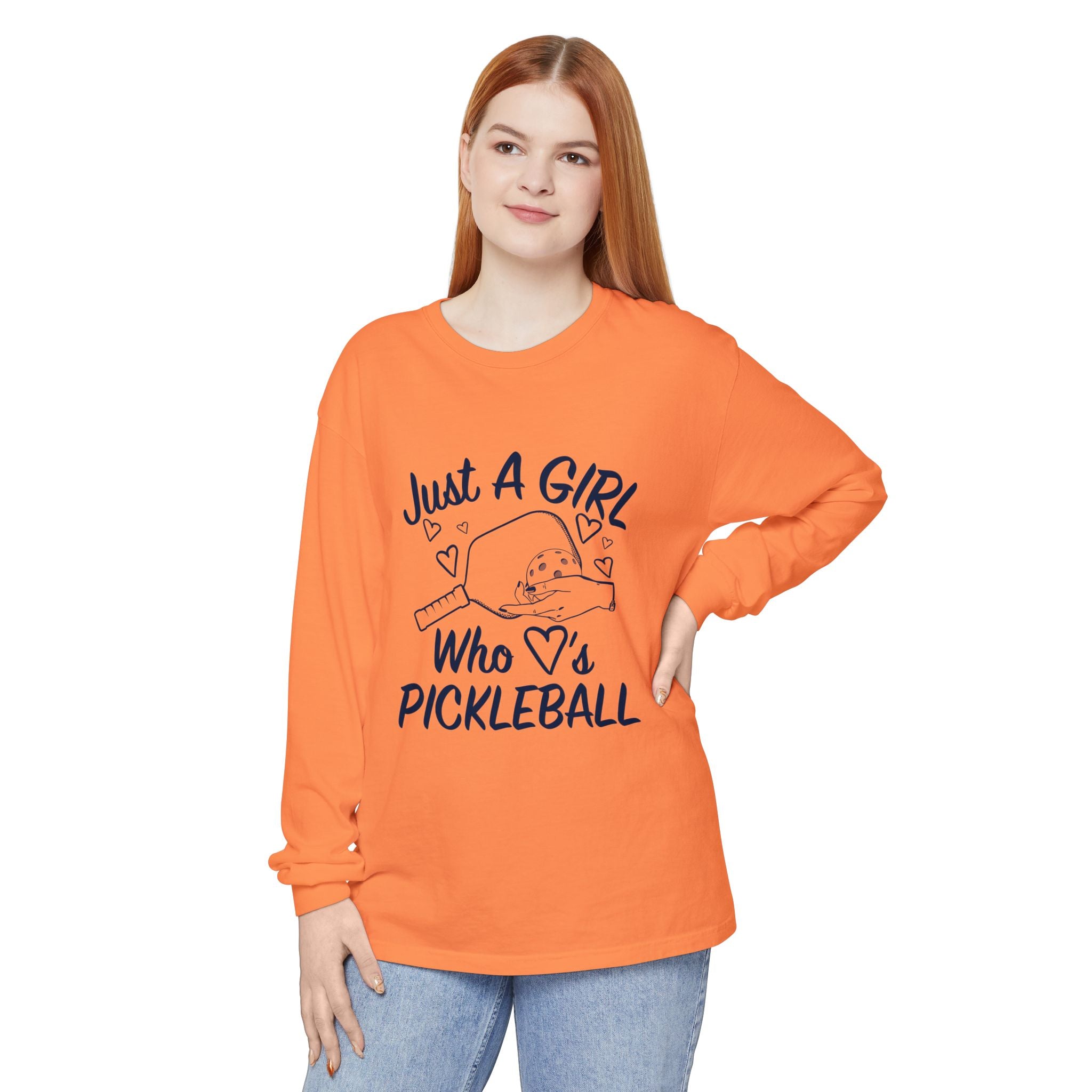 Pickleball Long Sleeve Shirt — "Just A Girl Who 's Pickleball"