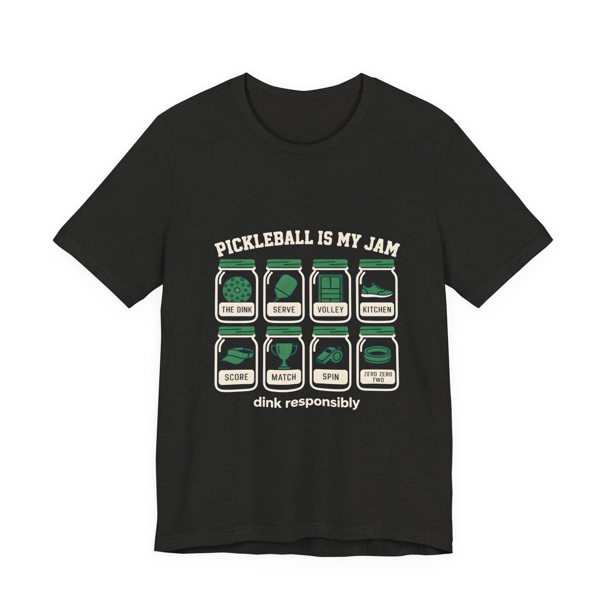 Pickleball Is My Jam T-Shirt — Vintage Courts & Paddle Icons, "Drink Responsibly" Tee