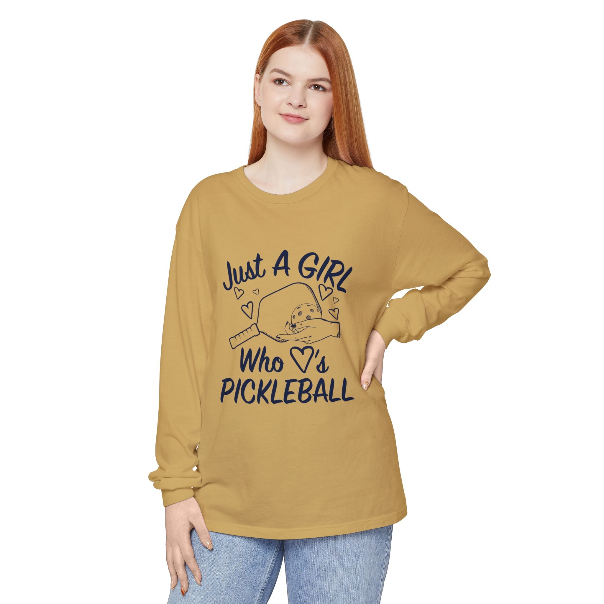 Pickleball Long Sleeve Shirt — "Just A Girl Who 's Pickleball"