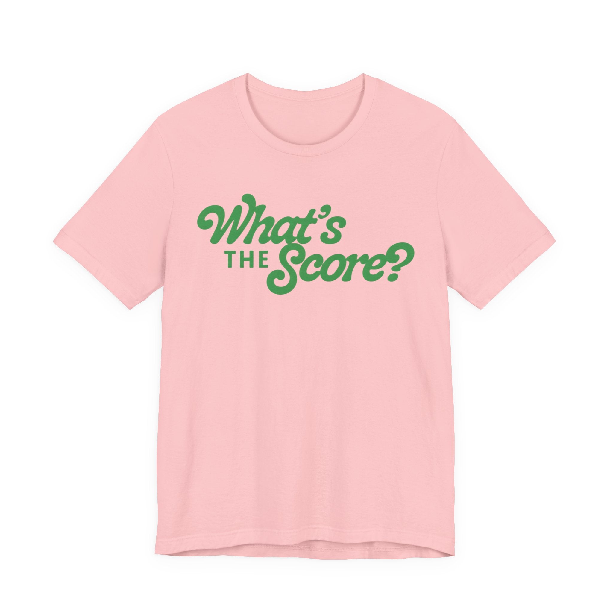 What's The Score? Graphic Tee — Retro Script Sports Fan T-Shirt
