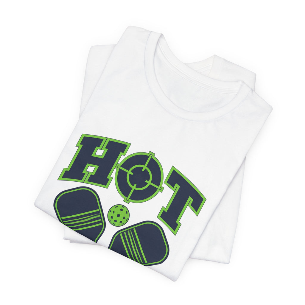 Hot Shotz Pickleball T‑Shirt — Pickleball Paddle Graphic Tee