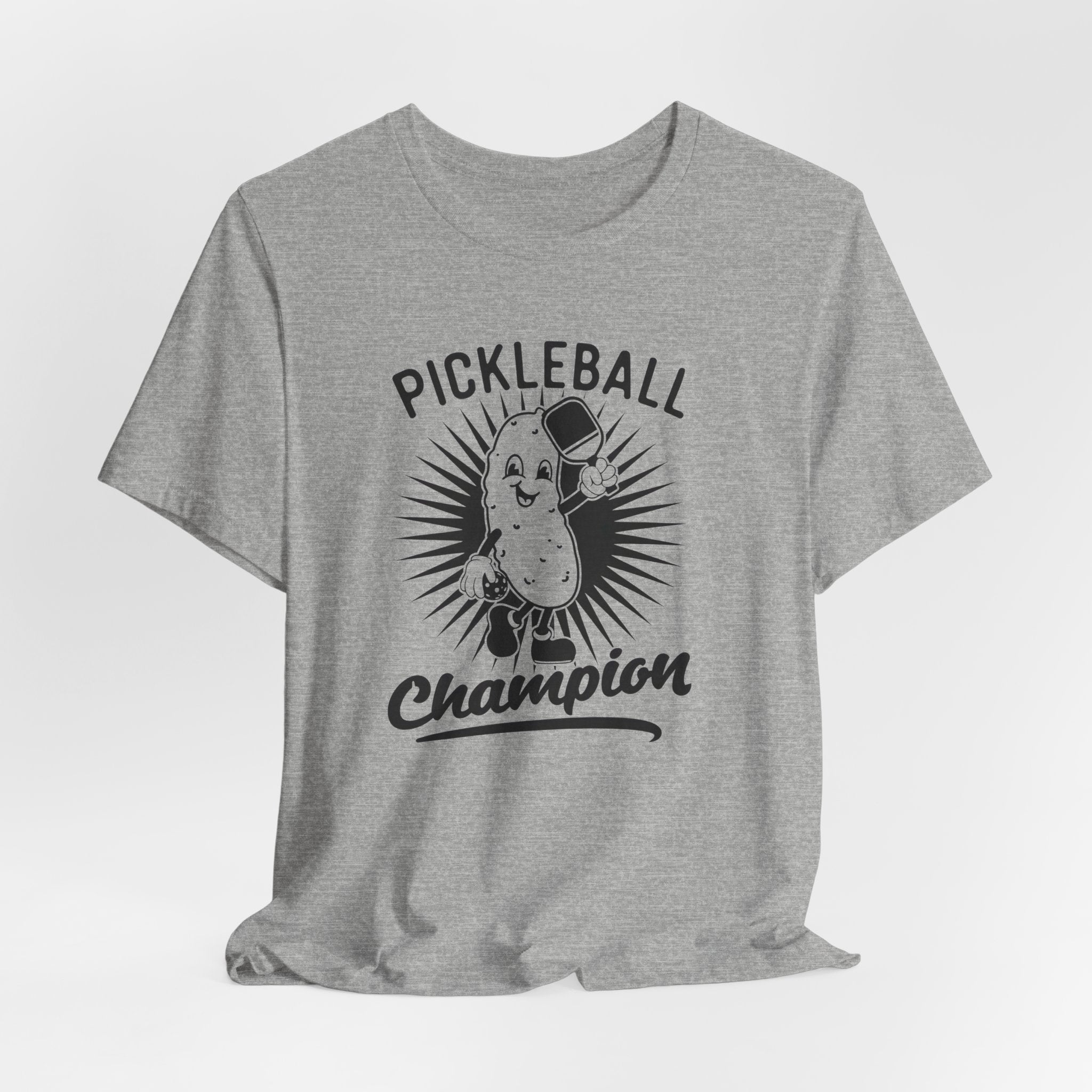 Pickleball Champion Tee — Funny Pickle Graphic Shirt for Players & Fans