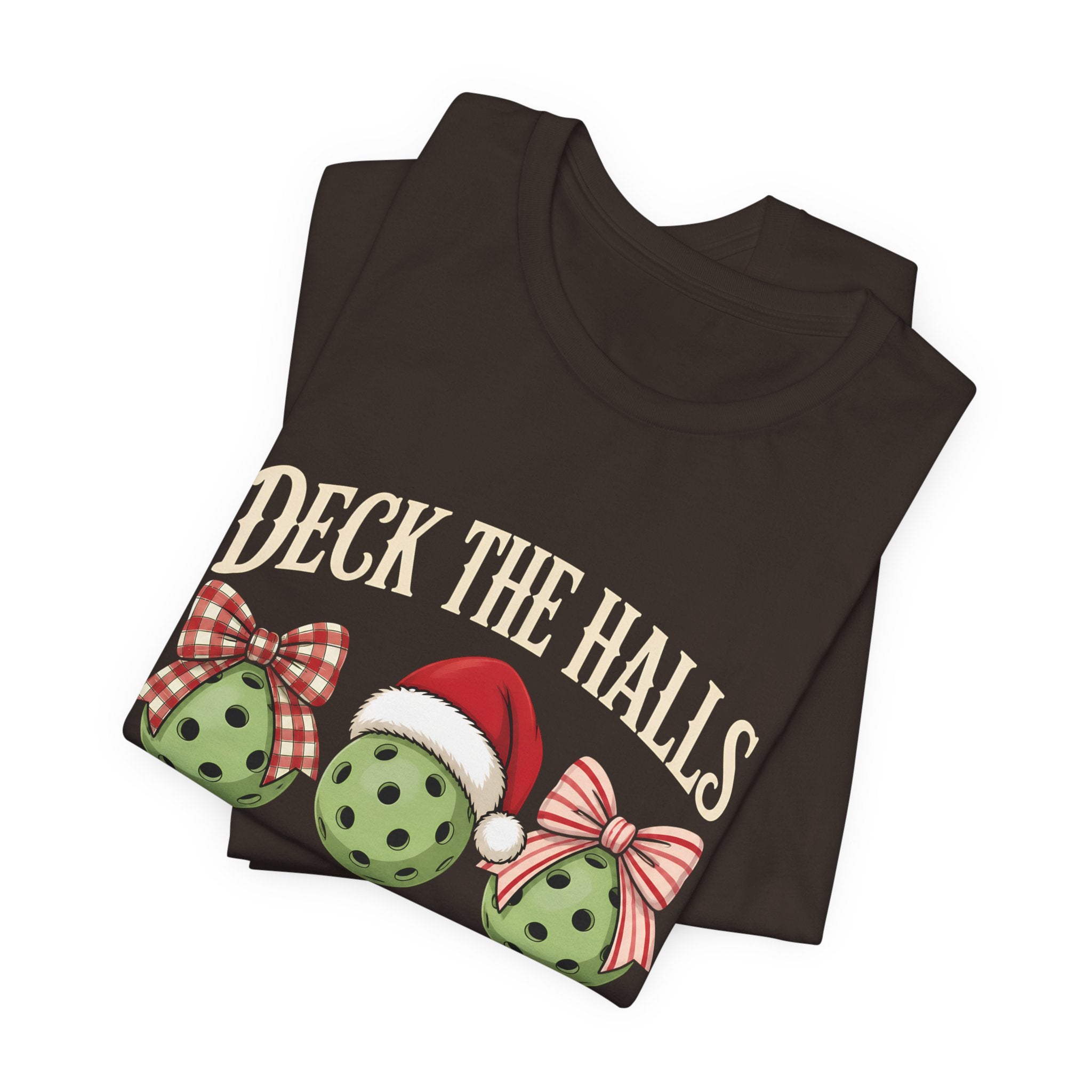 Deck the Halls with Pickleballs Christmas Tee