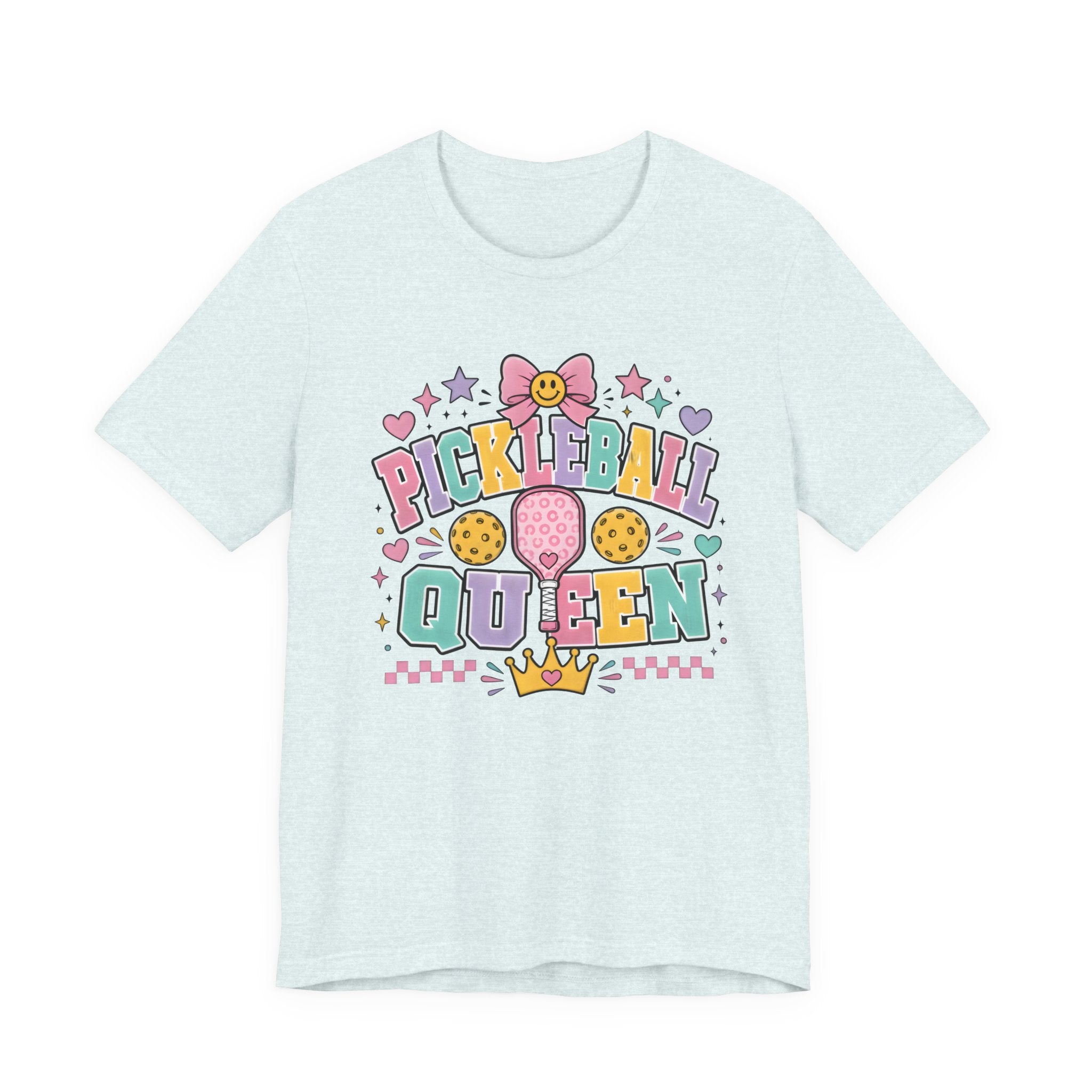 Pickleball Queen Tee — Cute Pastel Pickleball Shirt for Women & Girls