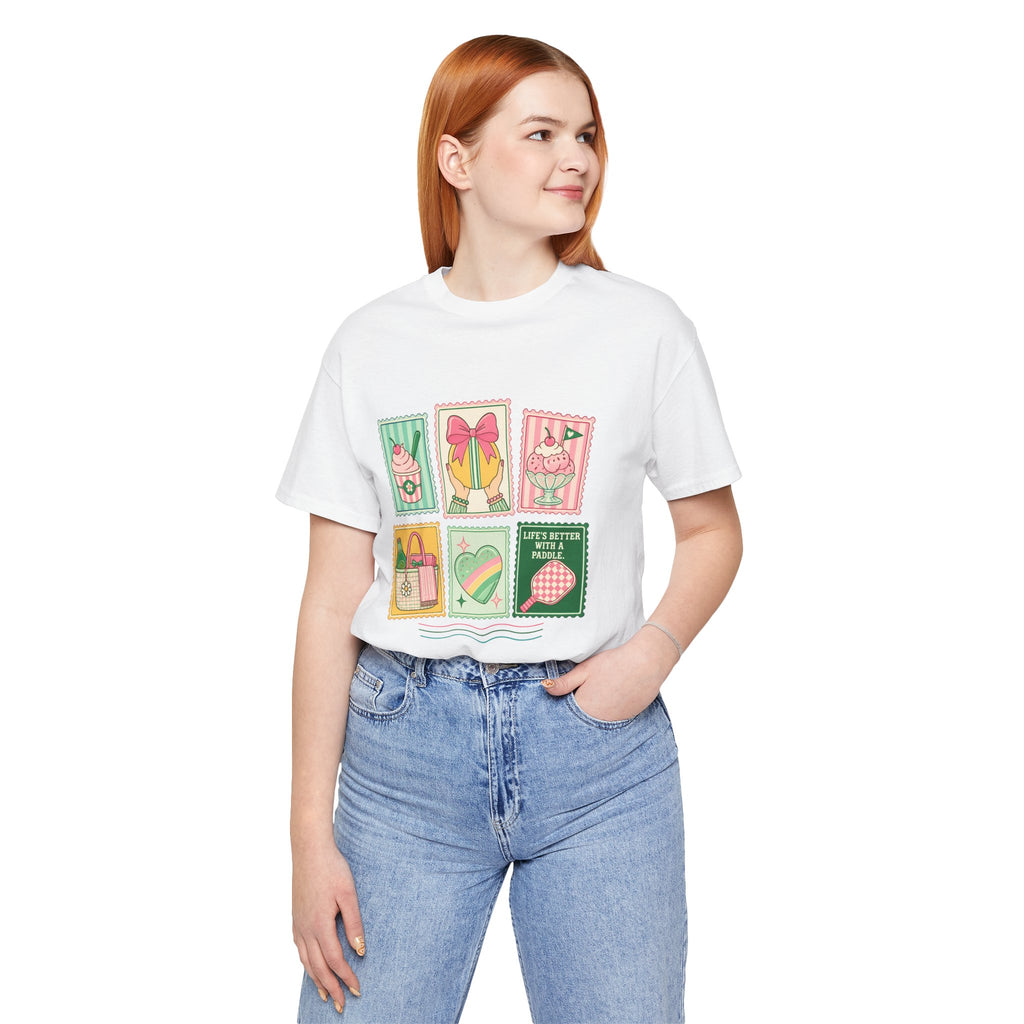Summer Picnic Graphic Tee — 'Life's Better with a Picnic' Vintage Stamp Design