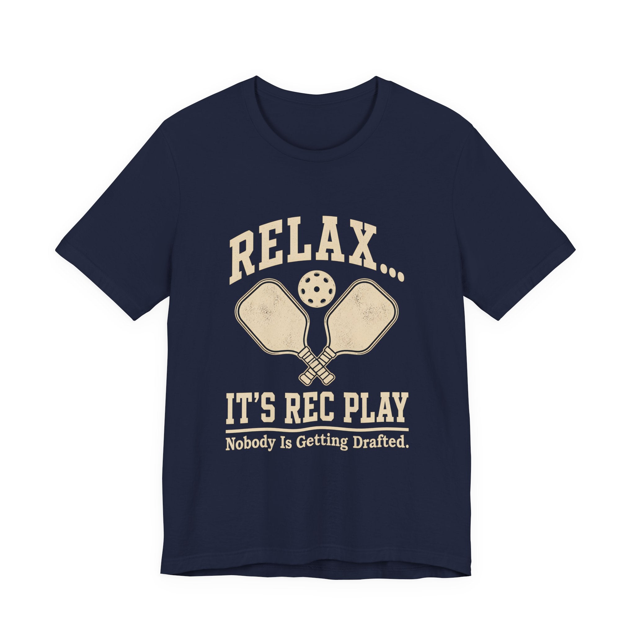 Pickleball T-Shirt — "Relax... It’s Rec Play" Vintage Paddle Tee