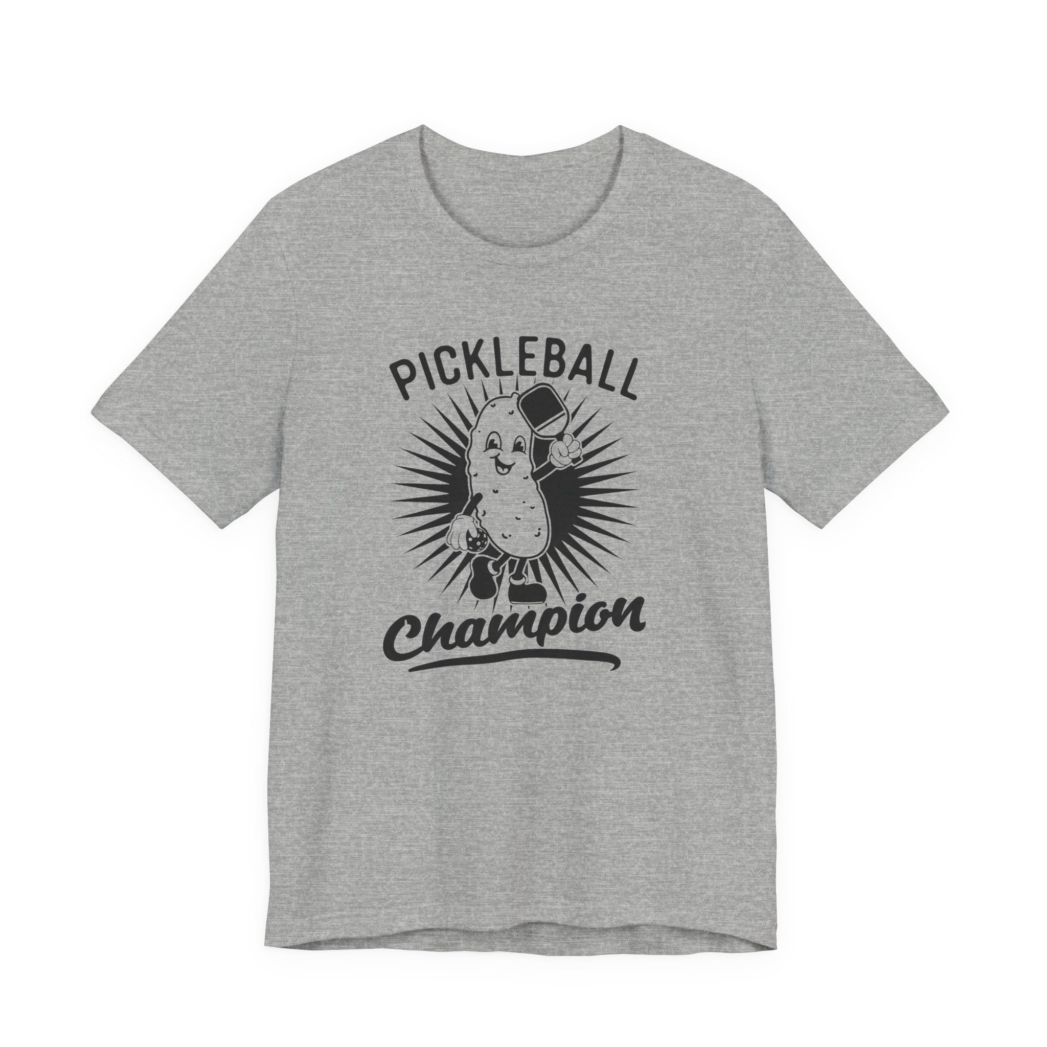 Pickleball Champion Tee — Funny Pickle Graphic Shirt for Players & Fans
