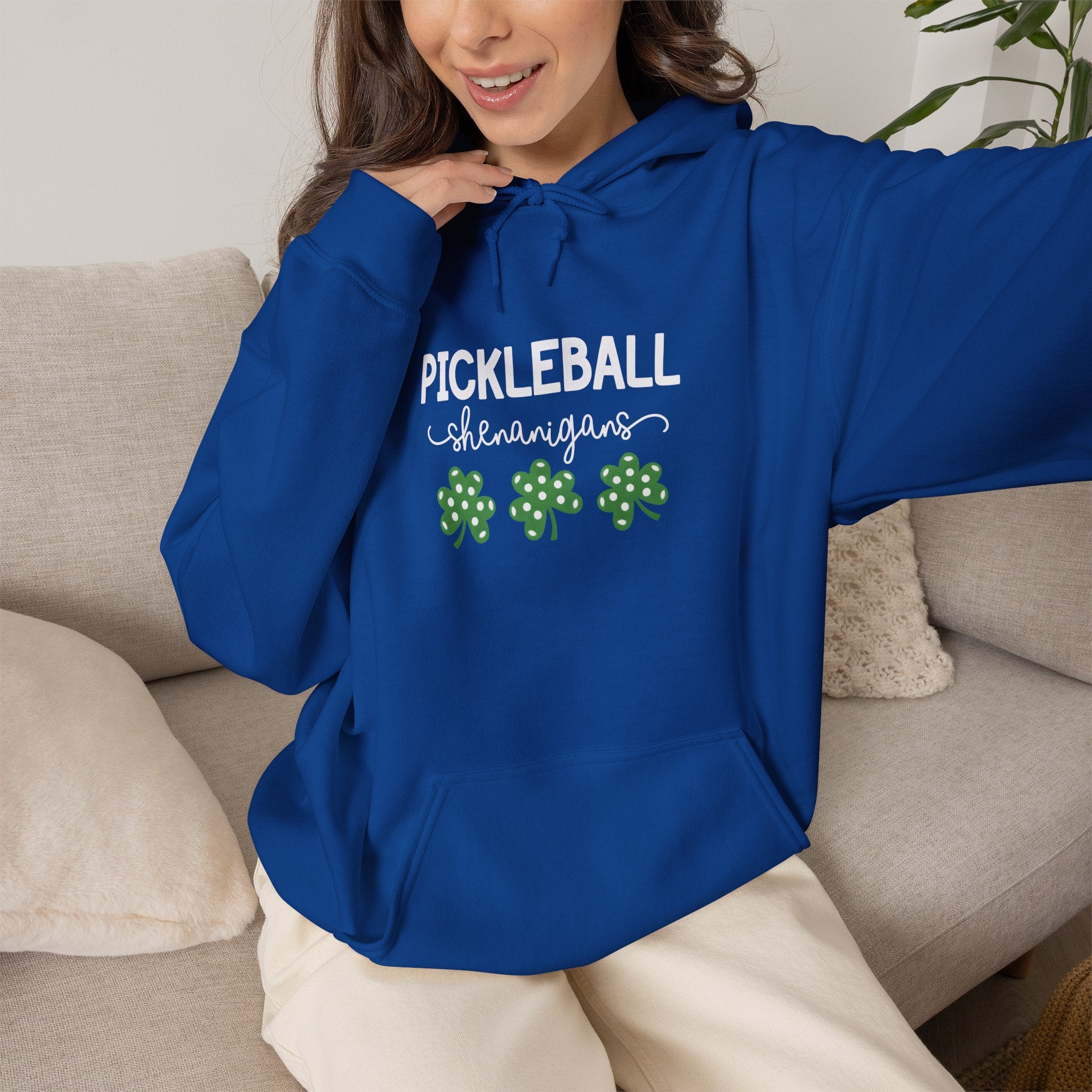 Pickleball Shamrock Hoodie – St. Patrick’s Day Pickleball Sweatshirt