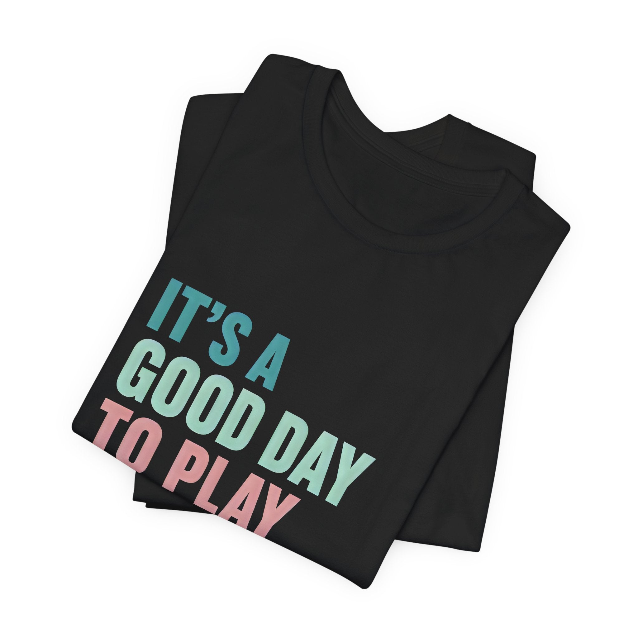 Pickleball Tee — "It's a Good Day to Play Pickleball" Retro Colorblock Shirt