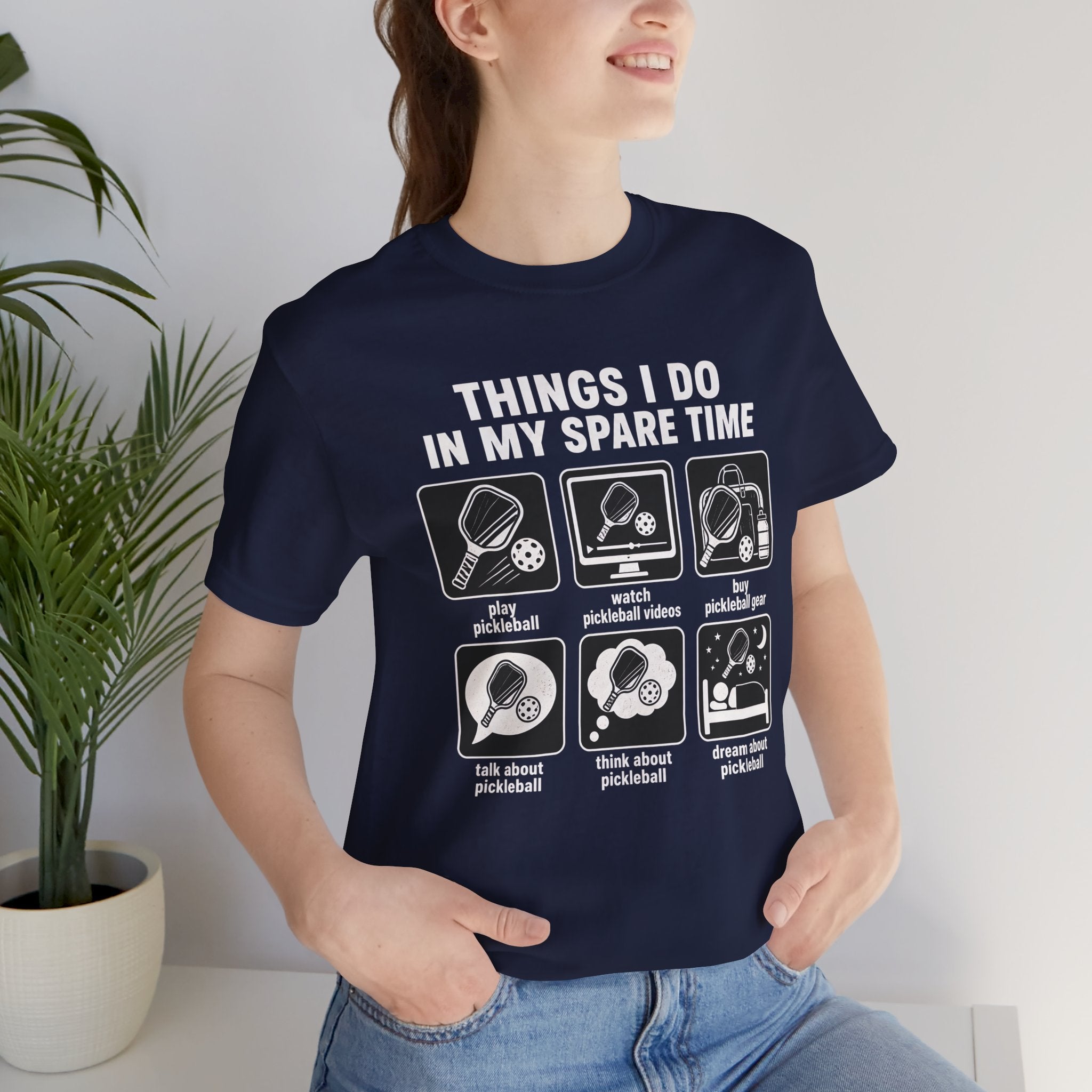 Pickleball Spare Time T-Shirt — "Things I Do In My Spare Time" Graphic Tee