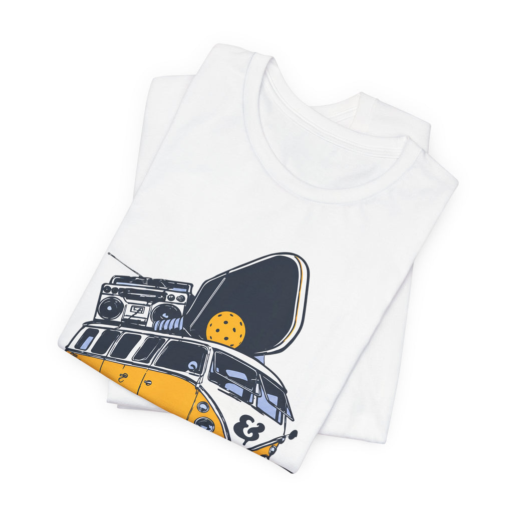 Pickleball Camper Tee — "Bread & Butter" VW Van Design