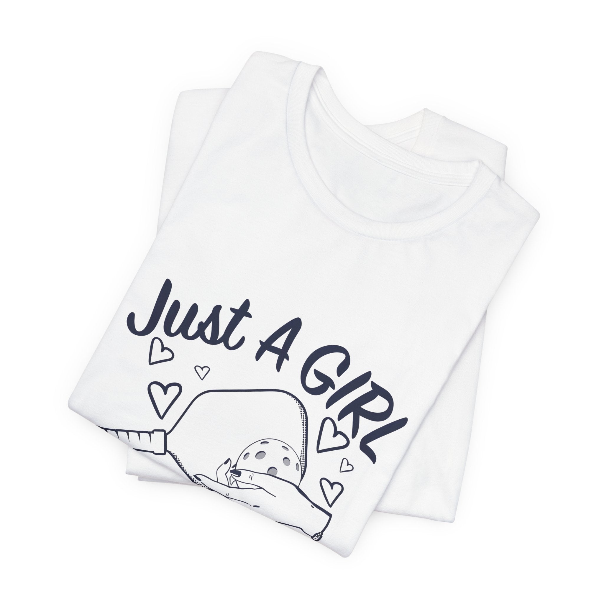 Pickleball Tee — "Just a Girl Who Loves Pickleball" Graphic Shirt