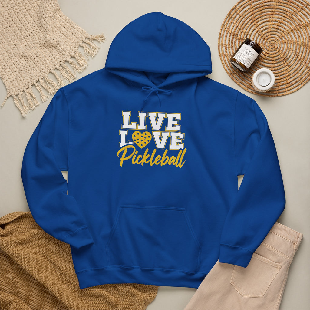 Live Love Pickleball Hoodie — Pickleball Player Gift Pullover