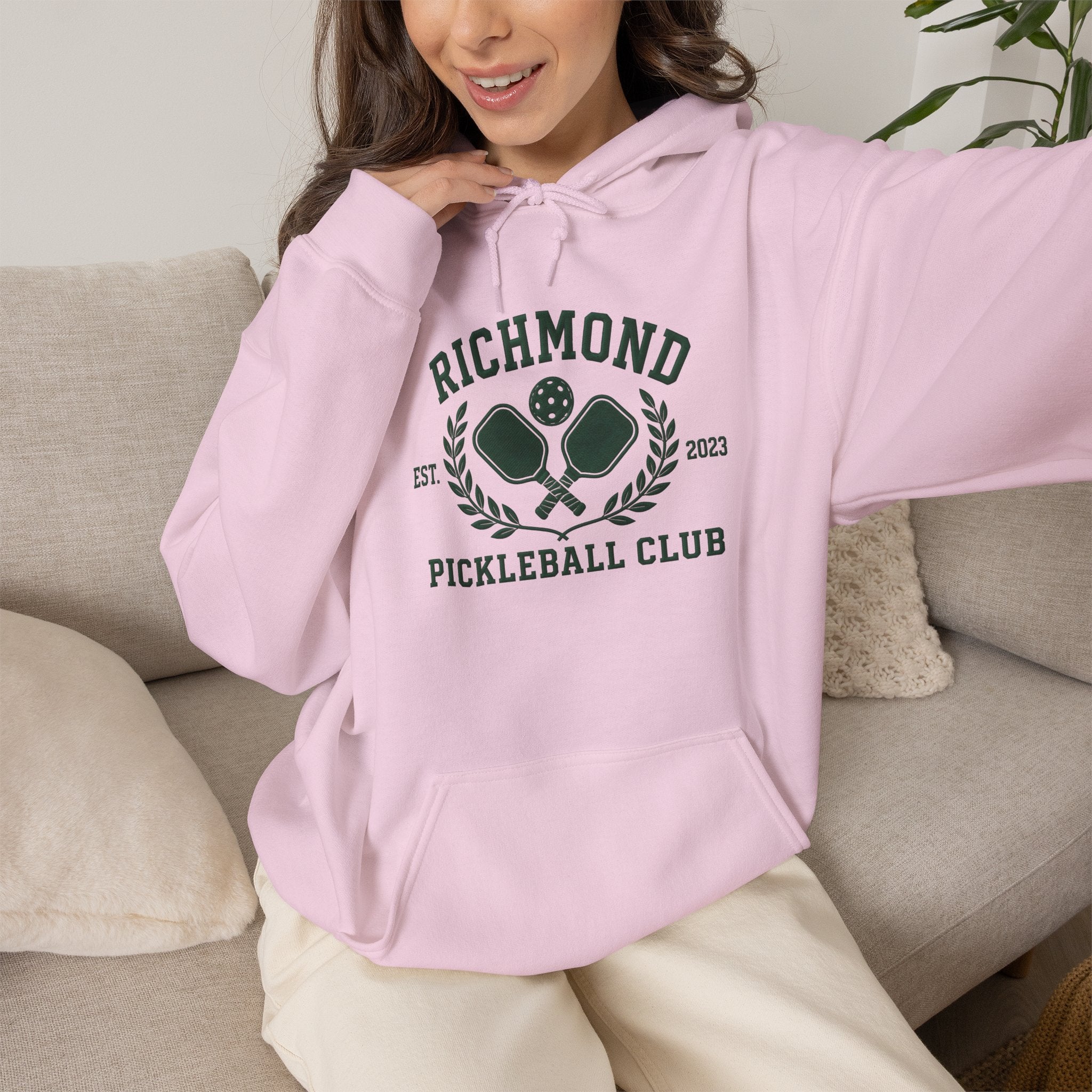 Richmond Pickleball Club Hoodie — Established 2021 Club Crest Sweatshirt