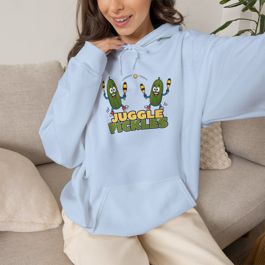 Juggling Pickles Hoodie - Funny Retro 'Juggle Pickle' Graphic Sweatshirt