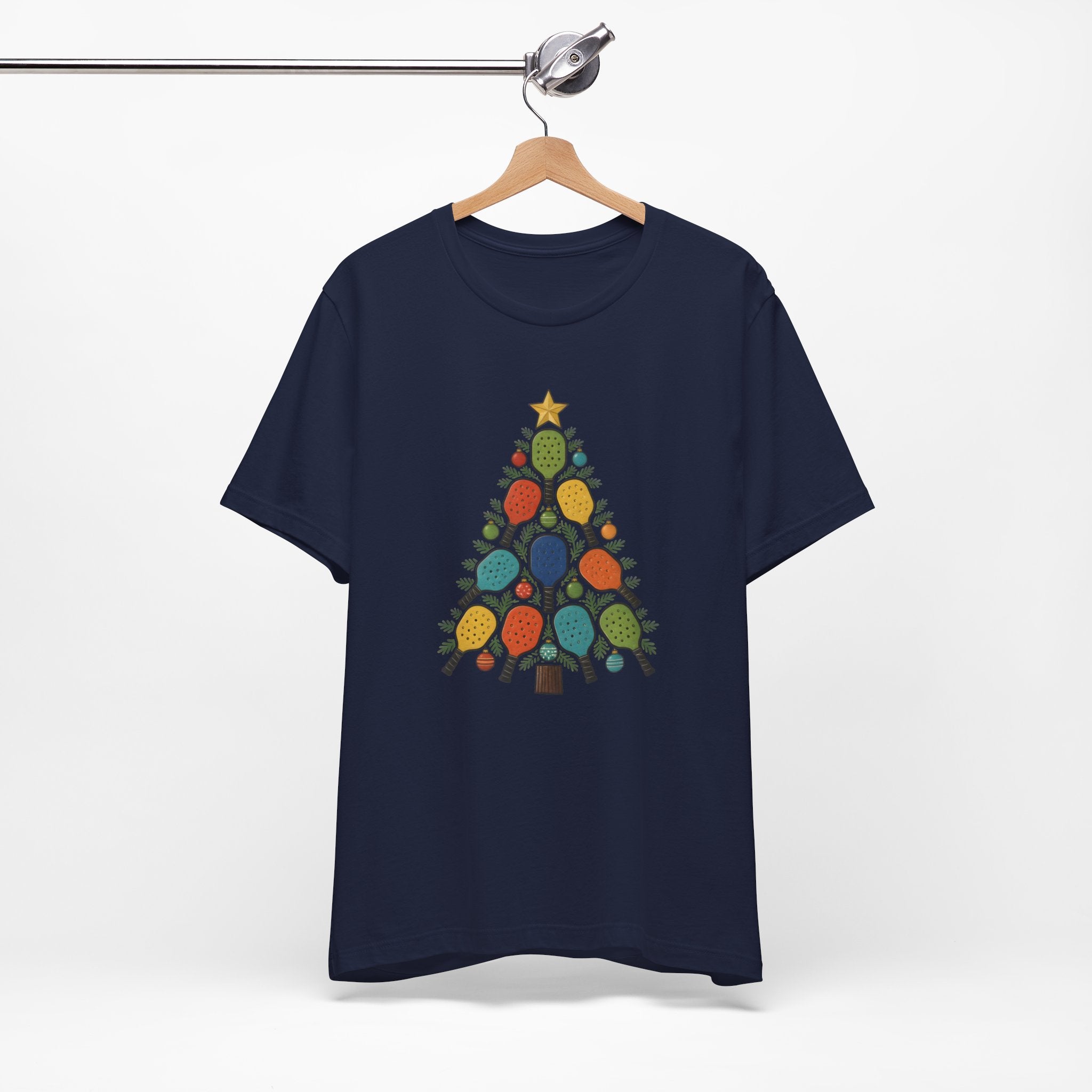 Christmas Tree String Lights T‑Shirt — Retro Holiday Bulb Tee