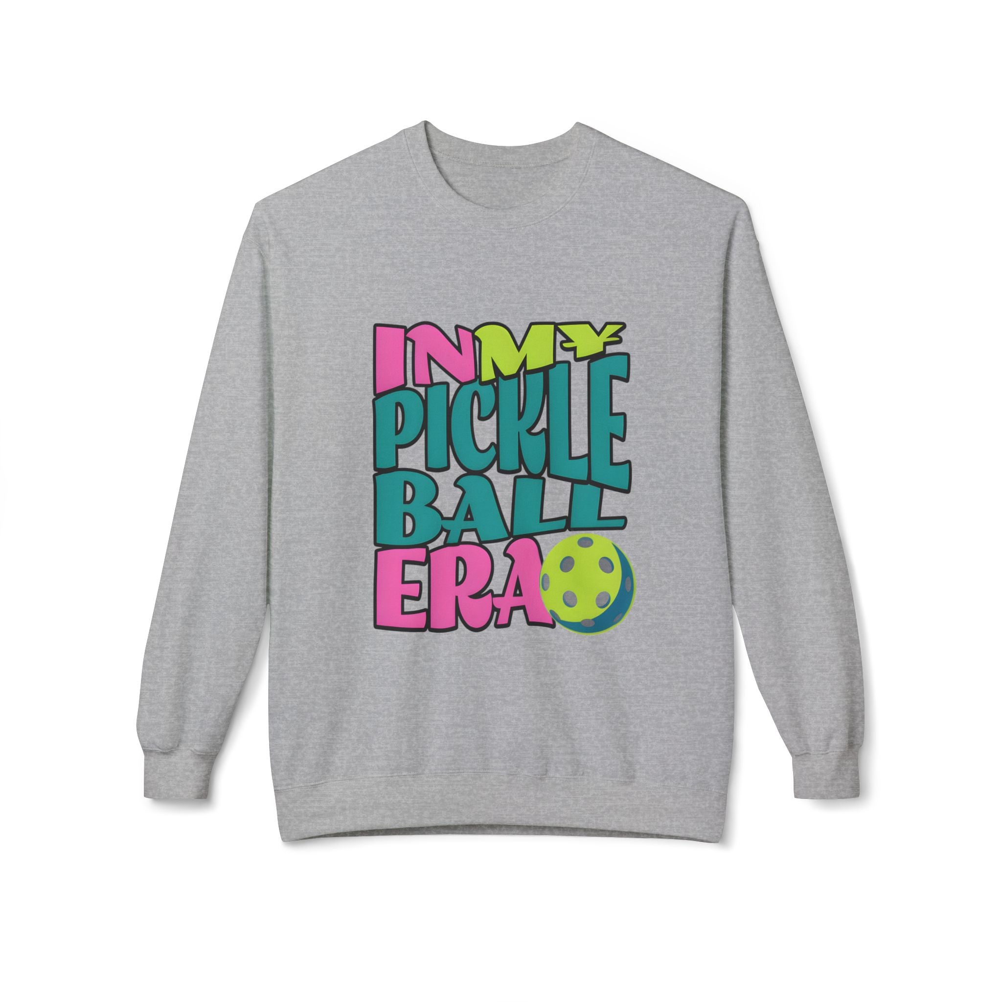 Pickleball Era Crewneck Sweatshirt — "In My Pickleball Era" Colorful Graphic