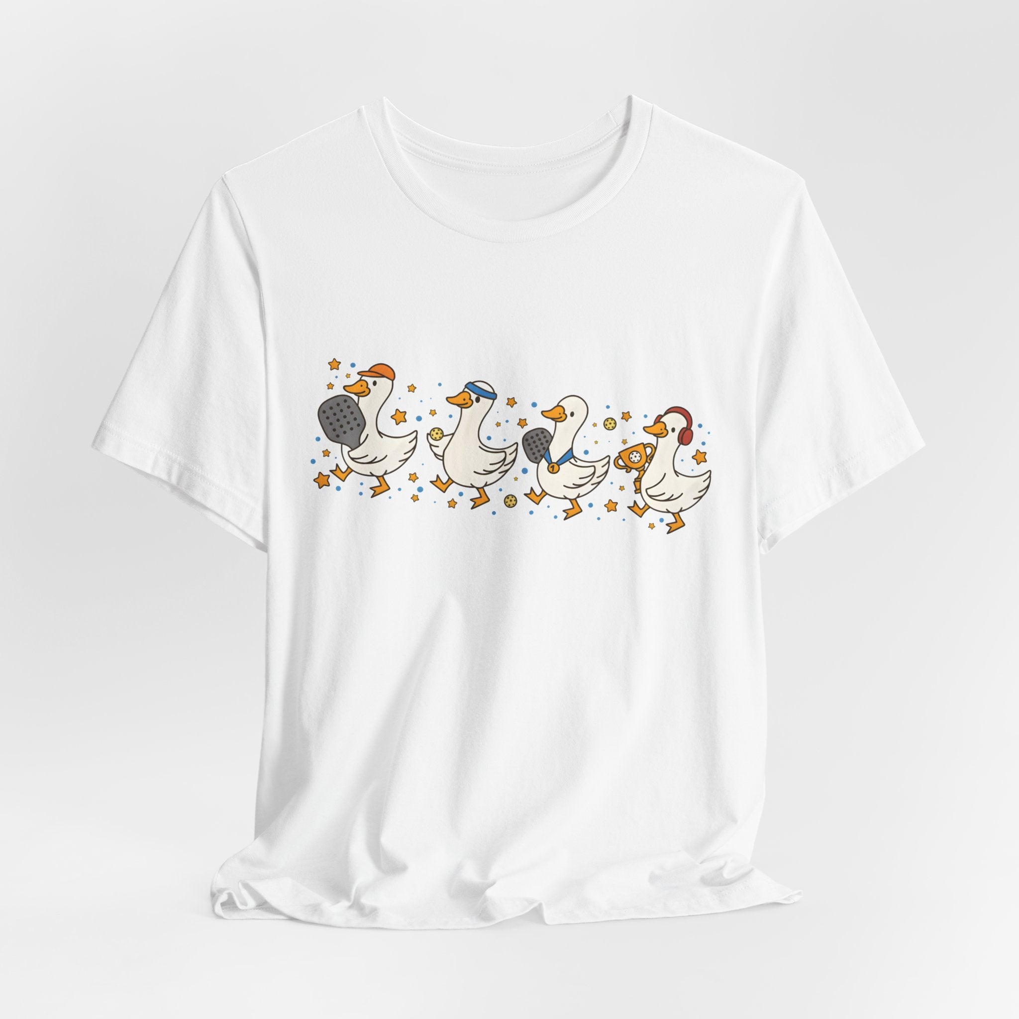 Duck Family Tee — Cute Ducks in Hats Graphic T-Shirt