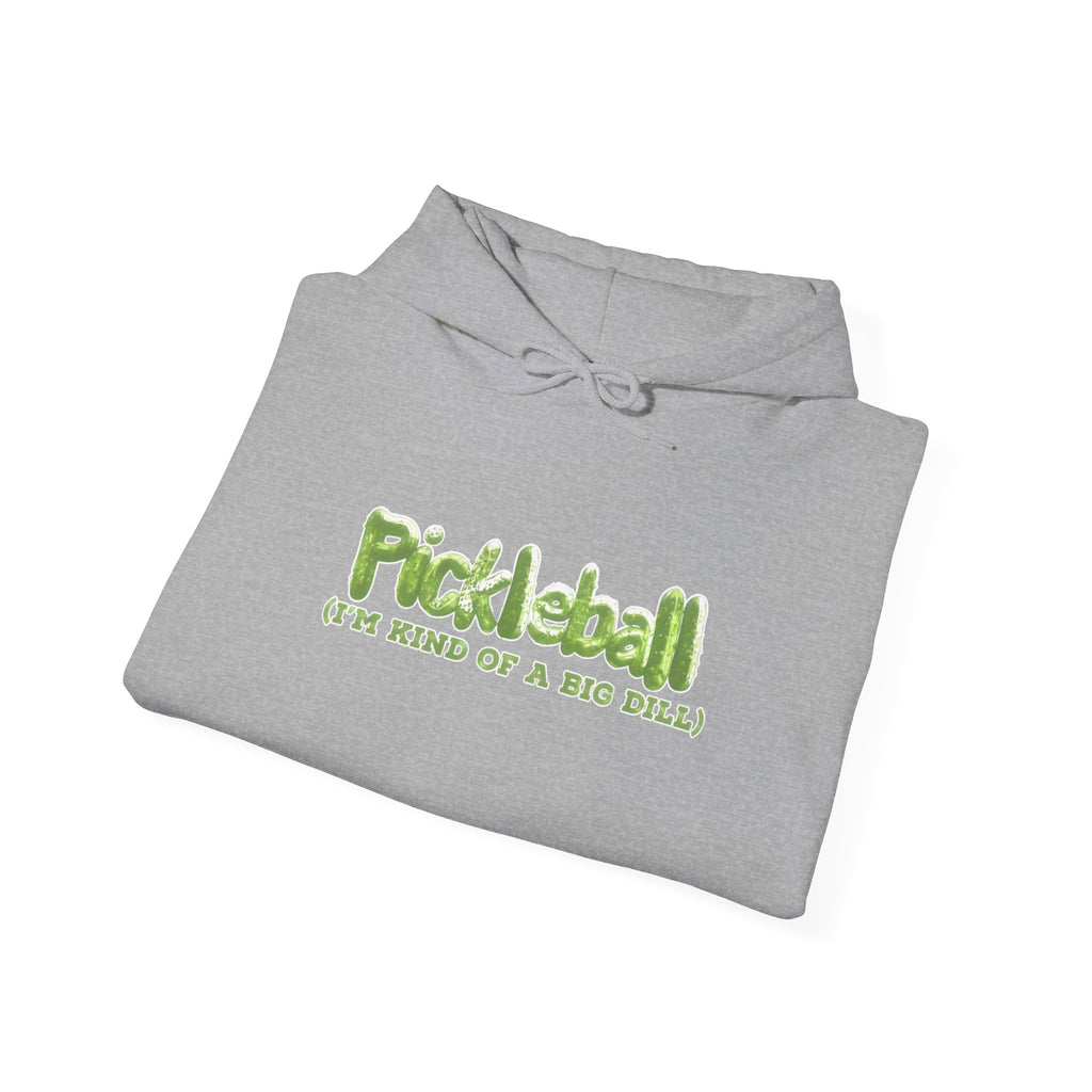 Pickleball Hoodie - "Pickleball: Open Mind, Off & Back Smash" Retro Green Graphic