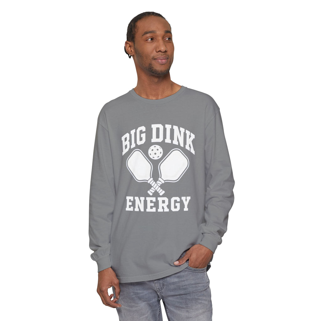 Big Dink Energy Long Sleeve Tee — Pickleball Paddle Graphic