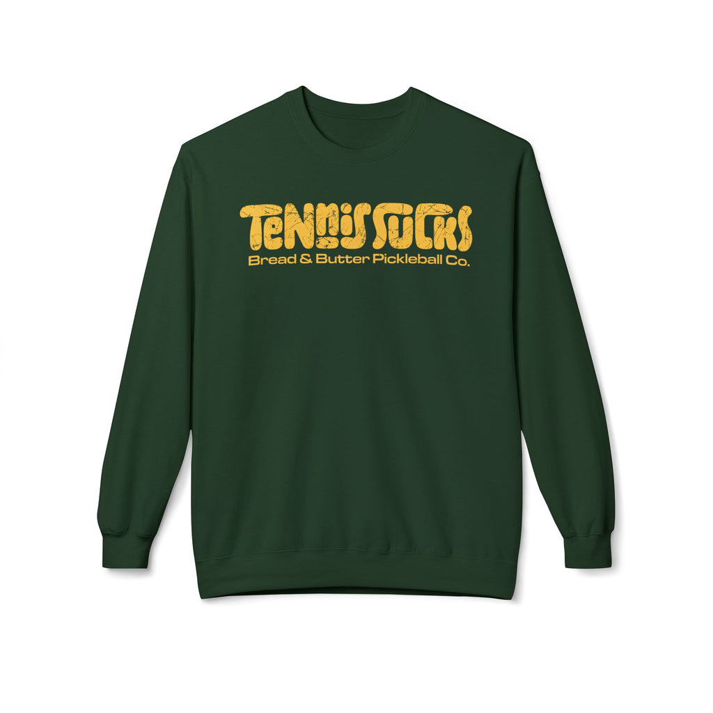 Tennis Socks Crewneck Sweatshirt — Vintage Tennis & Pickleball Club Pullover